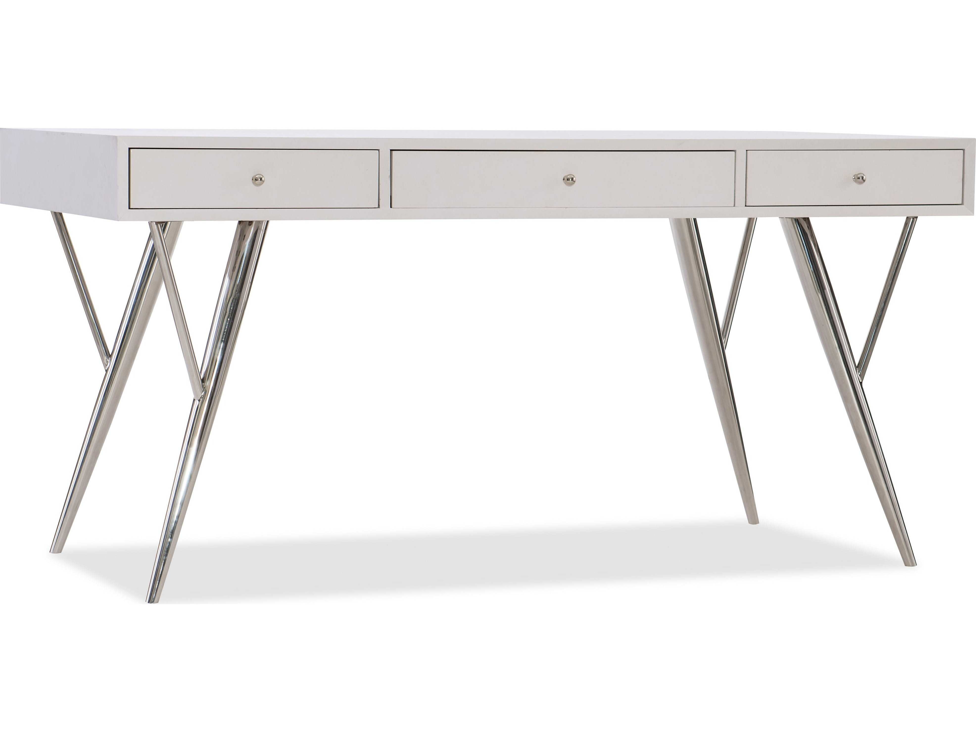 Hooker Furniture Sophisticated White 60''L x 30''W Rectangular Writing