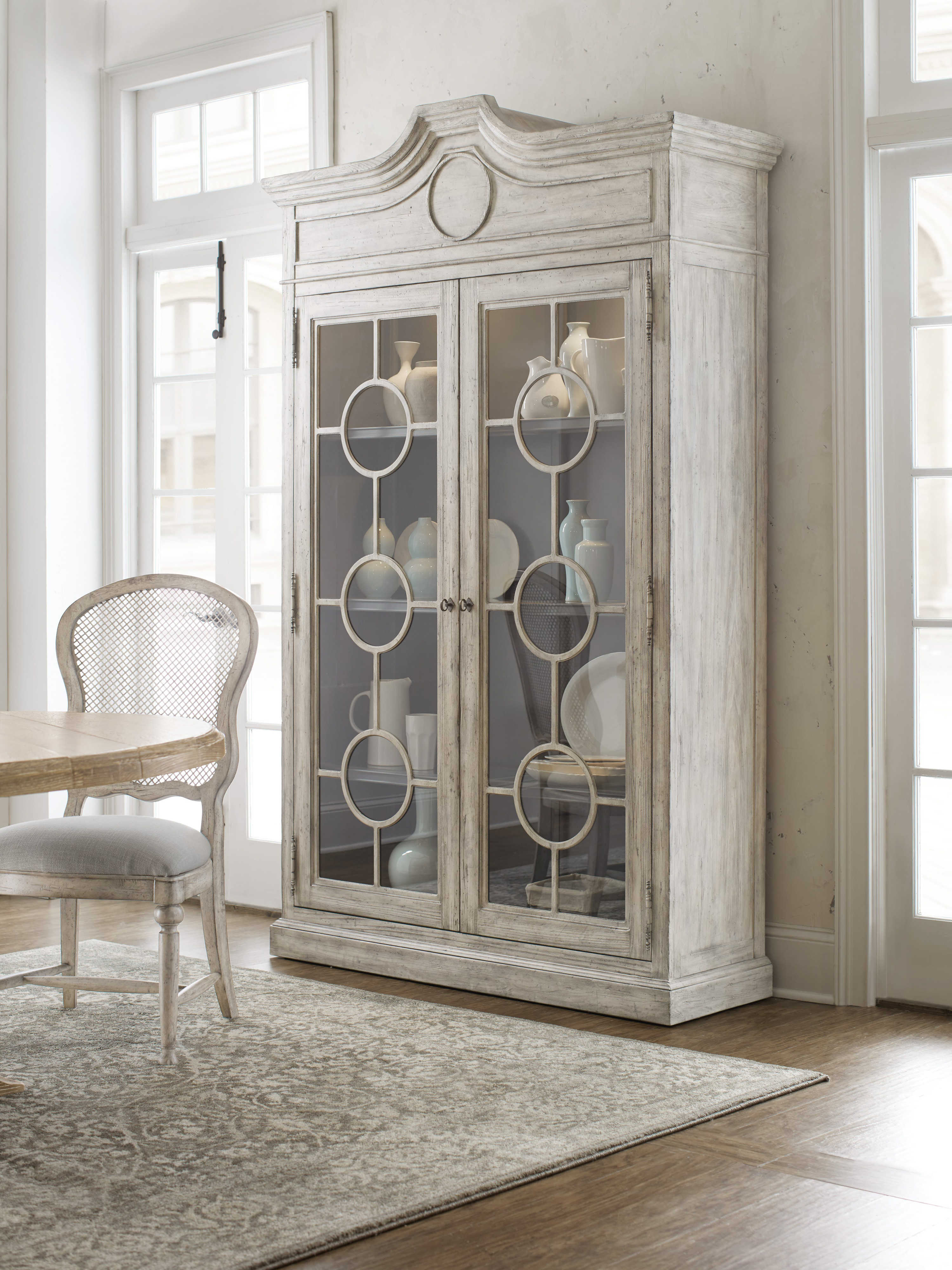 Hooker Furniture Boheme Antique Gray White China HOO575075906LTWD