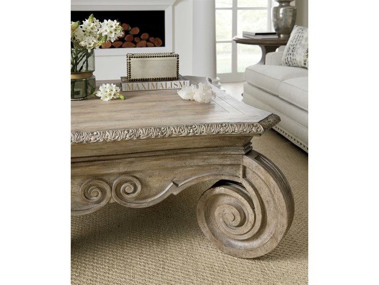 Hooker Furniture Castella Antique Slate 49'' Wide Square Coffee Table