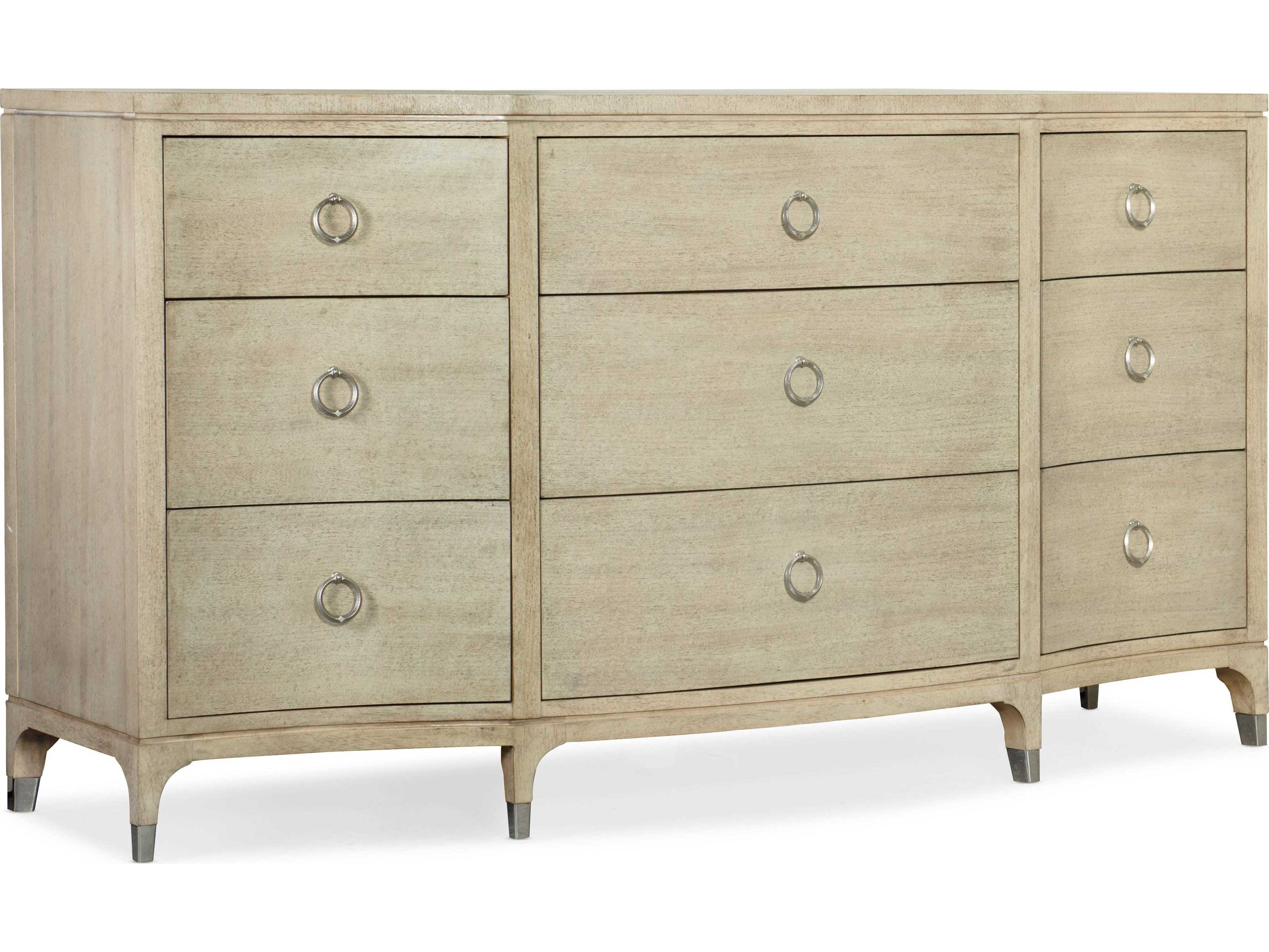Hooker Furniture Newport French Vanilla NineDrawers Triple Dresser