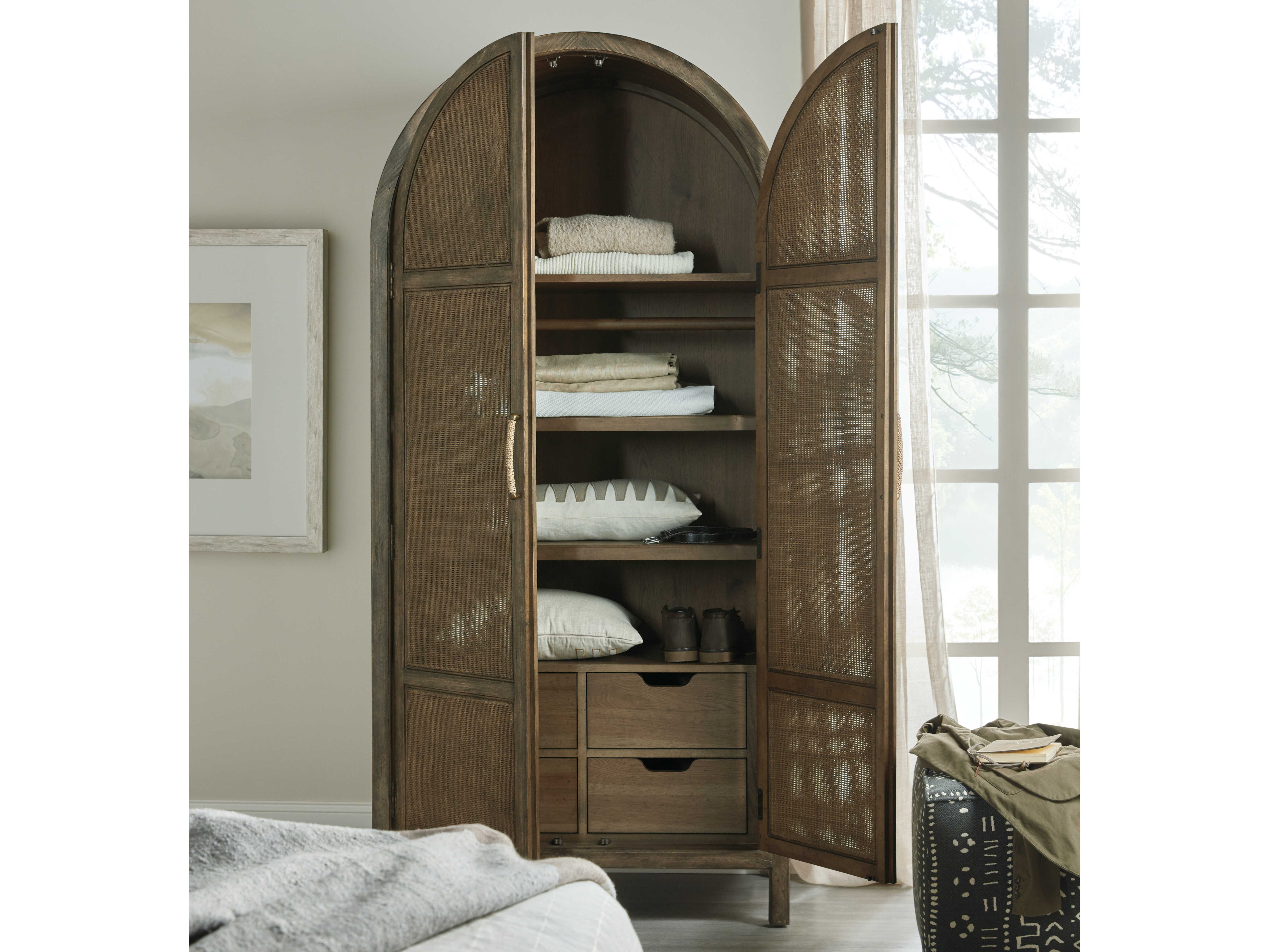 Hooker Furniture Sundance 40" Wide Cliffside Brown Wardrobe Armoire