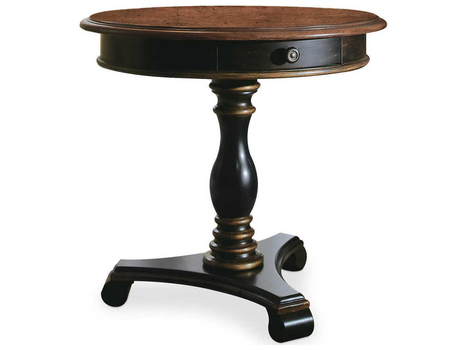 Hooker Furniture Preston Ridge Black 30'' Wide Round Pedestal Table