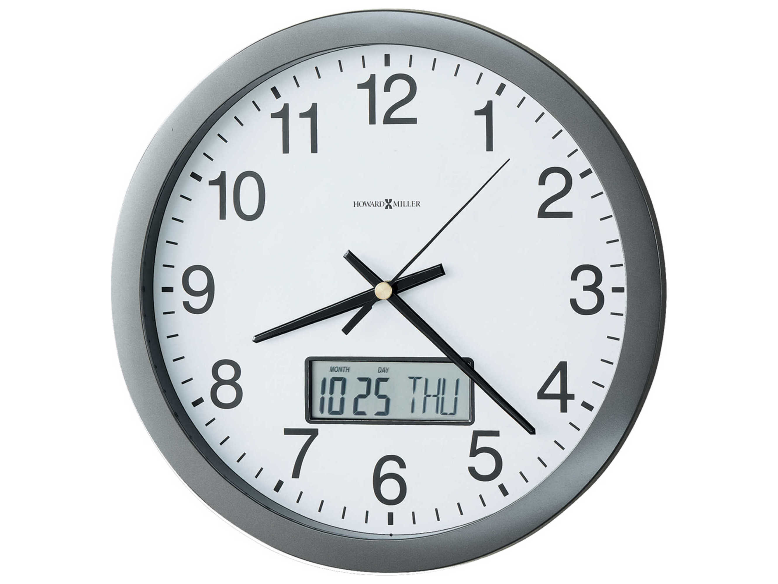 Howard Miller Chronicle Metallic Gray Wall Clock HOW625195