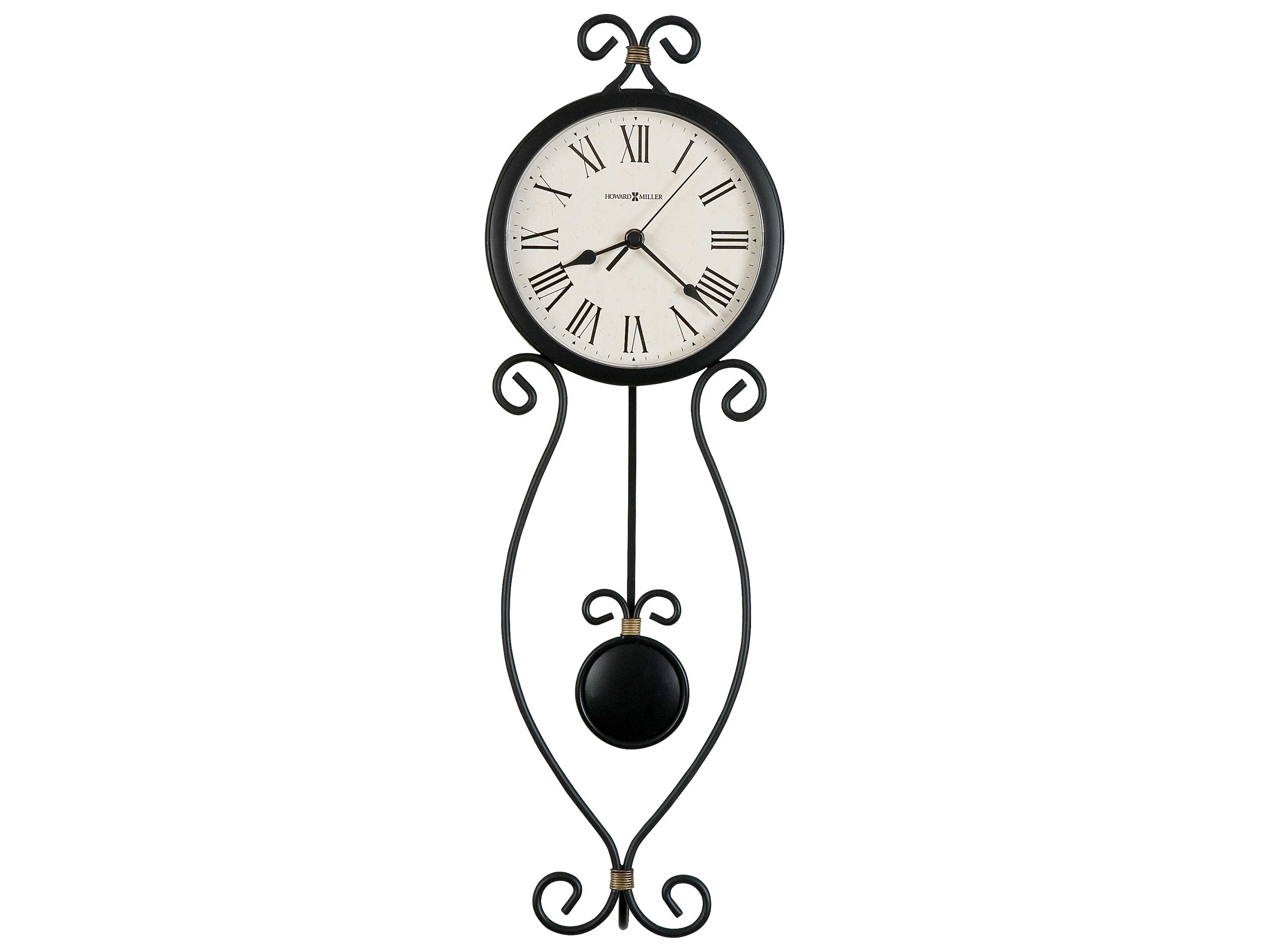 Howard Miller IVana Antique Black Wall Clock HOW625495