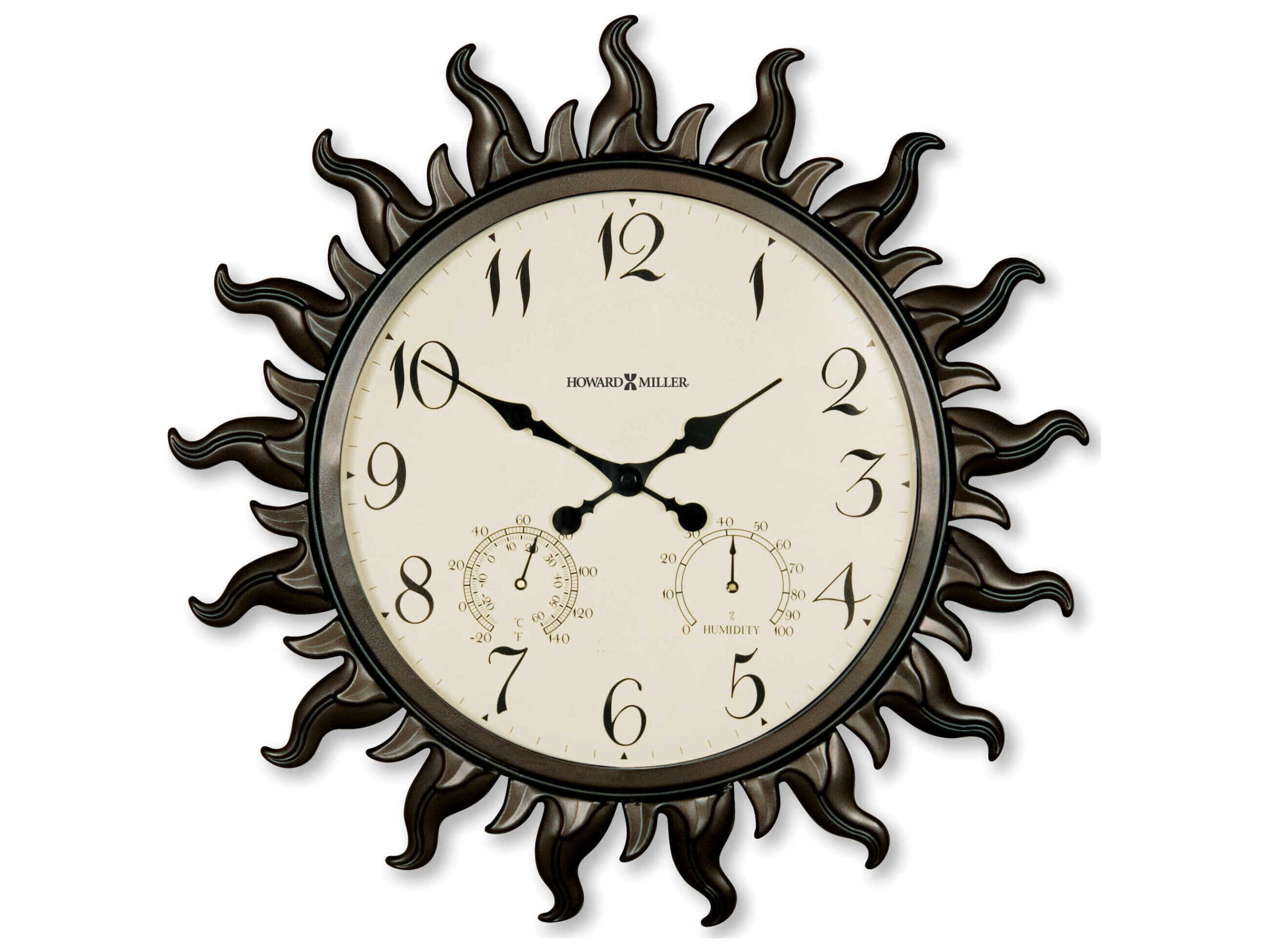 Howard Miller Sunburst II Black Wall Clock HOW625543