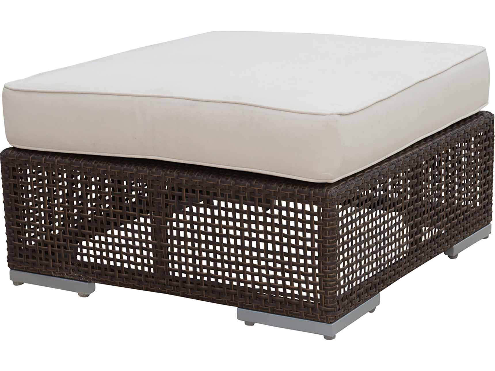 Hospitality Rattan Outdoor Soho Wicker Ottoman HP9031323JBPO