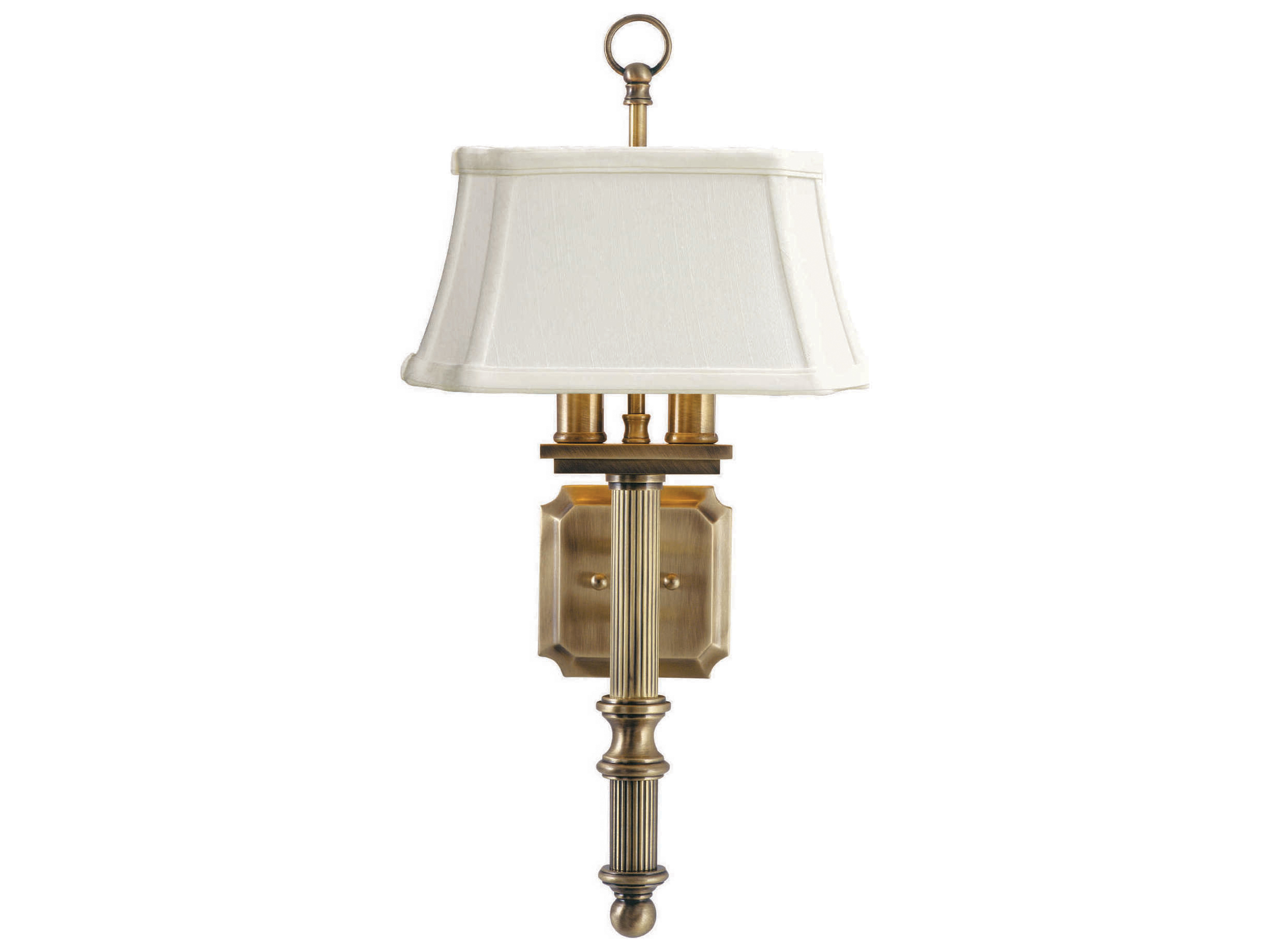 House of Troy 19" Tall 2Light Brass Wall Sconce HTWL616