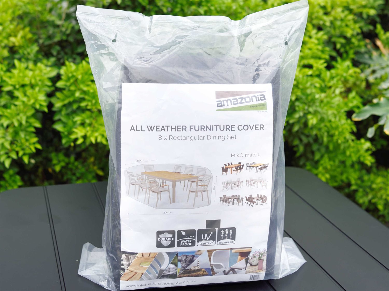 International Home Miami Amazonia Atlantic Patio Dining Set Cover