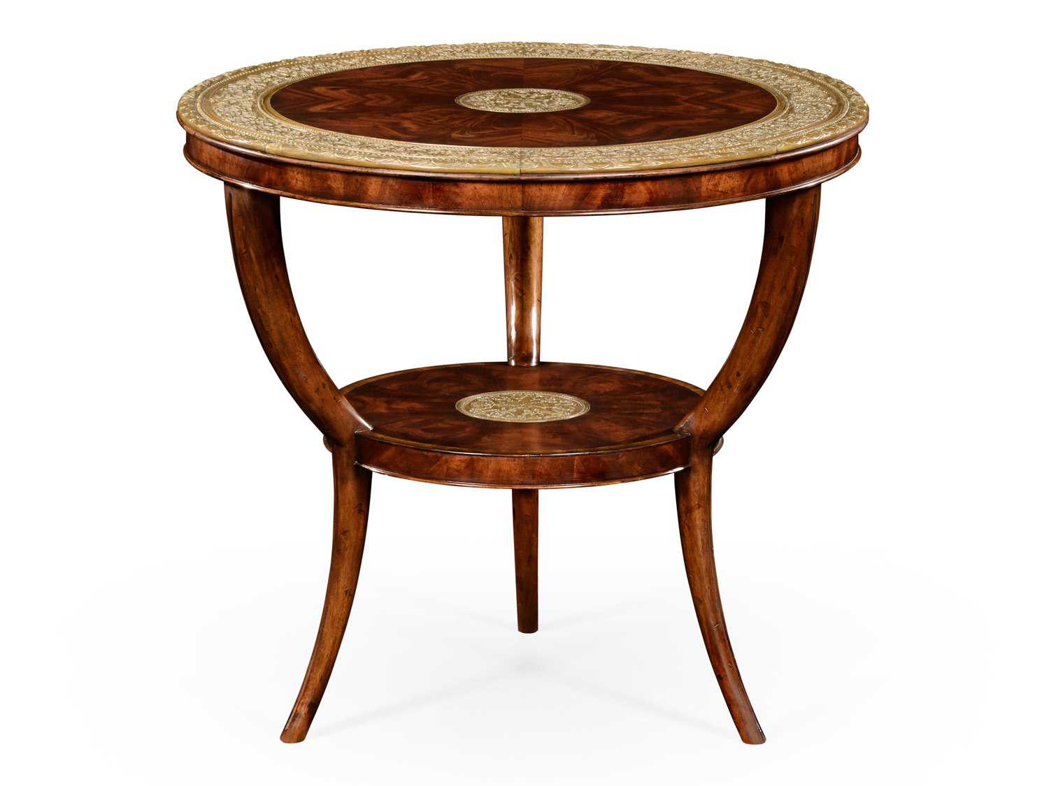 Jonathan Charles Buckingham Medium Antique Mahogany 33 Round Coffee