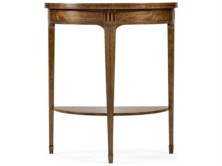 Jonathan Charles Cambridge 28'' Wide Demilune Console Table JC495861DBW