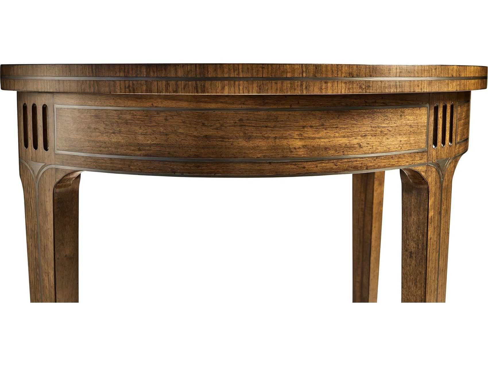 Jonathan Charles Cambridge 28'' Wide Demilune Console Table JC495861DBW