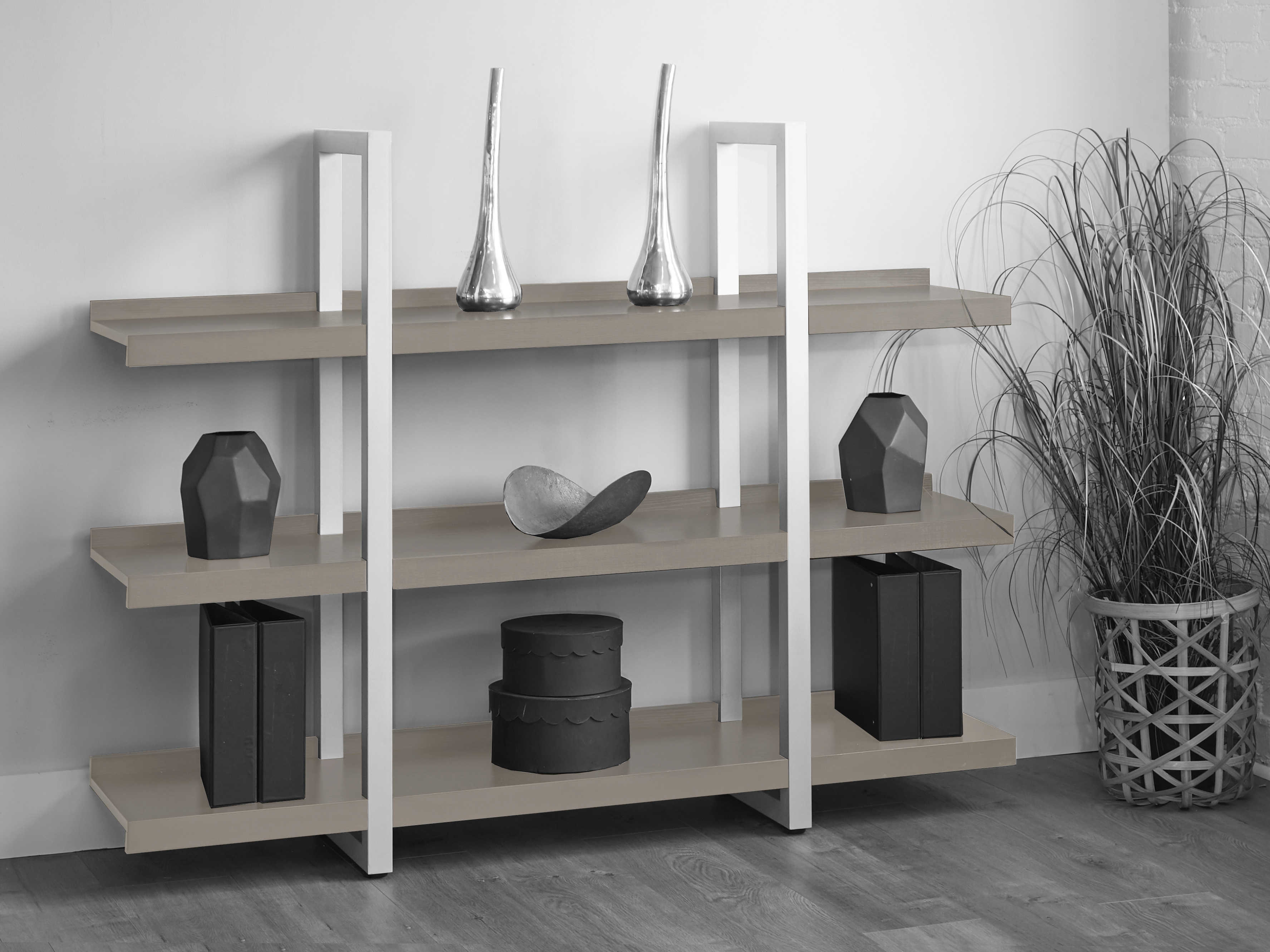 Unique Furniture Kalmar Grey 59'' Wide Bookcase JEK105GREY