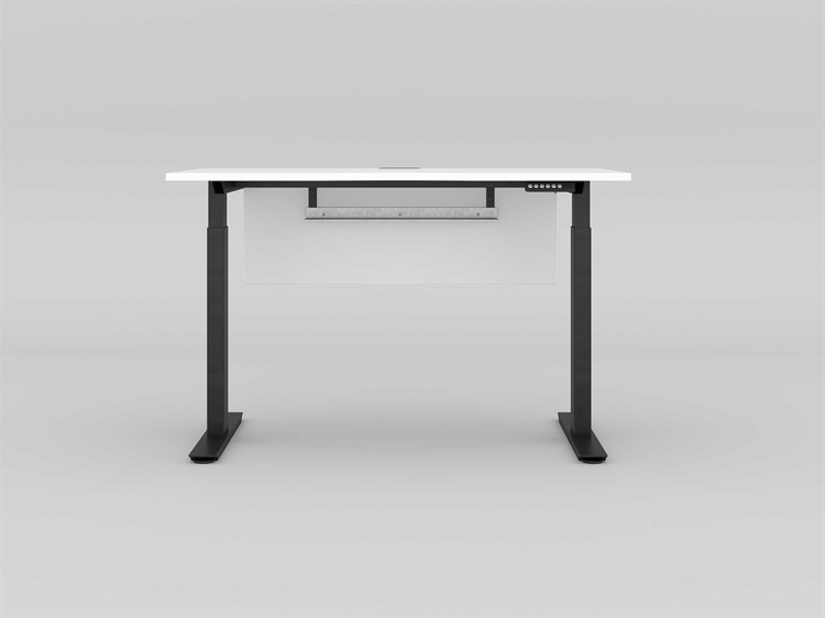 Unique Furniture Kalmar White Computer Desk Height Adjustable