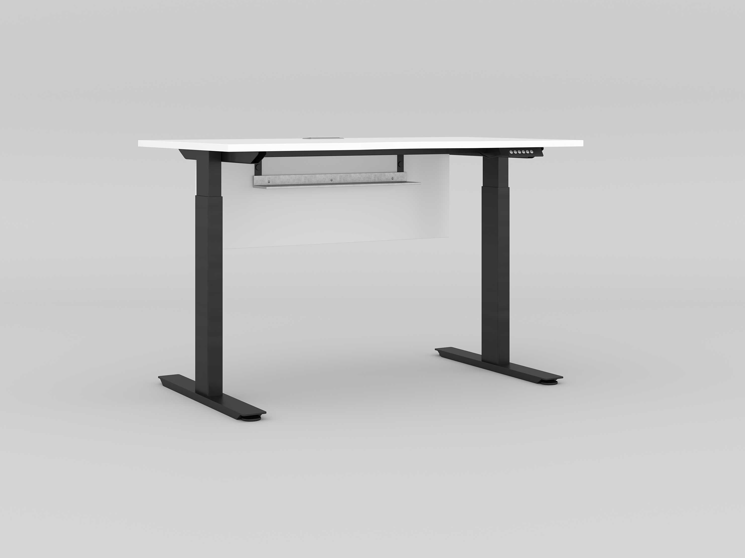Unique Furniture Kalmar White Computer Desk Height Adjustable