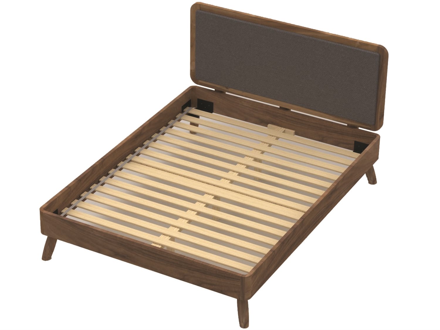 Unique Furniture Tahoe Walnut King Platform Bed JETAHDN4186