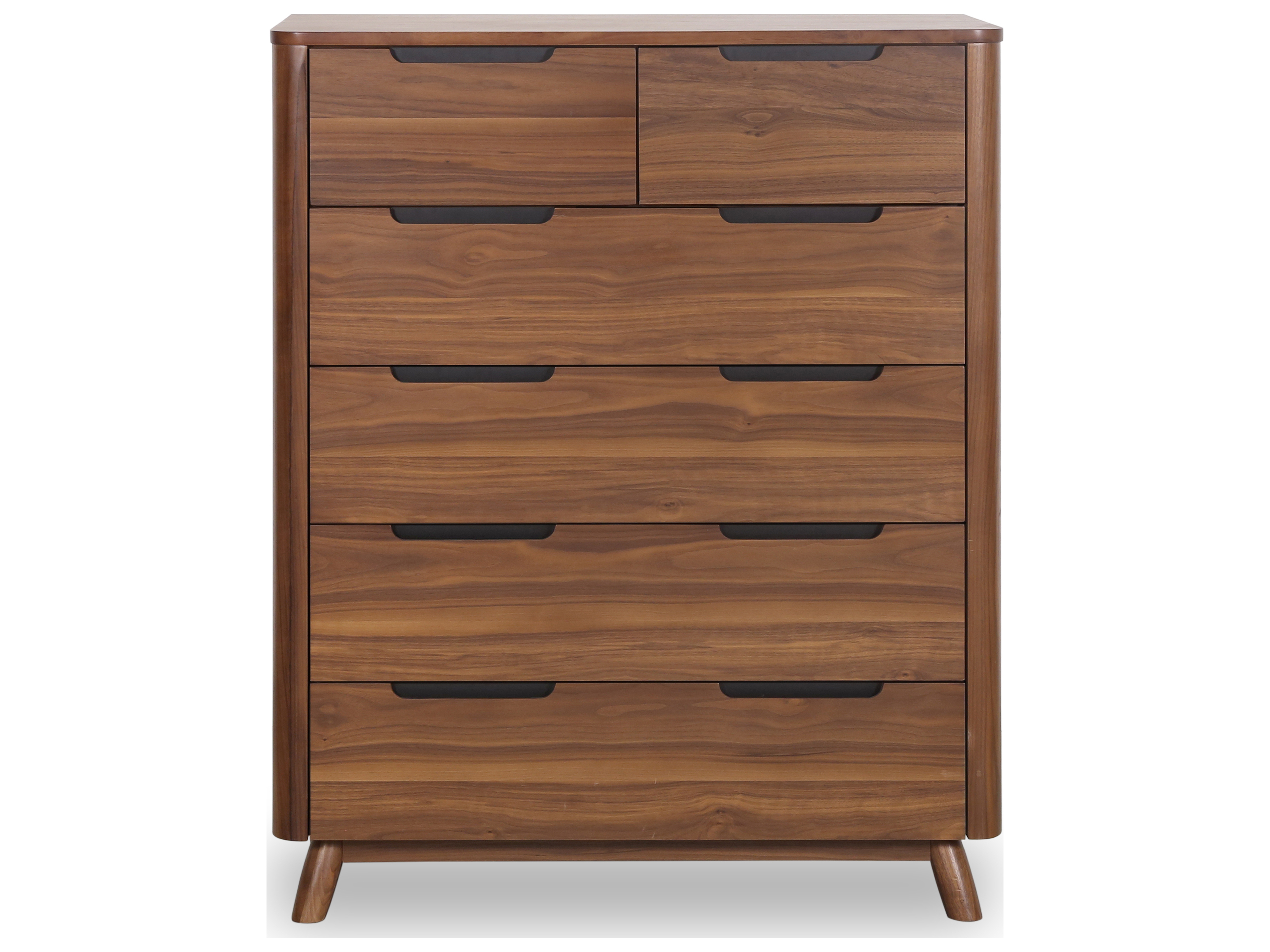 Unique Furniture Tahoe Walnut SixDrawer Chest of Drawers JETAHDN4190