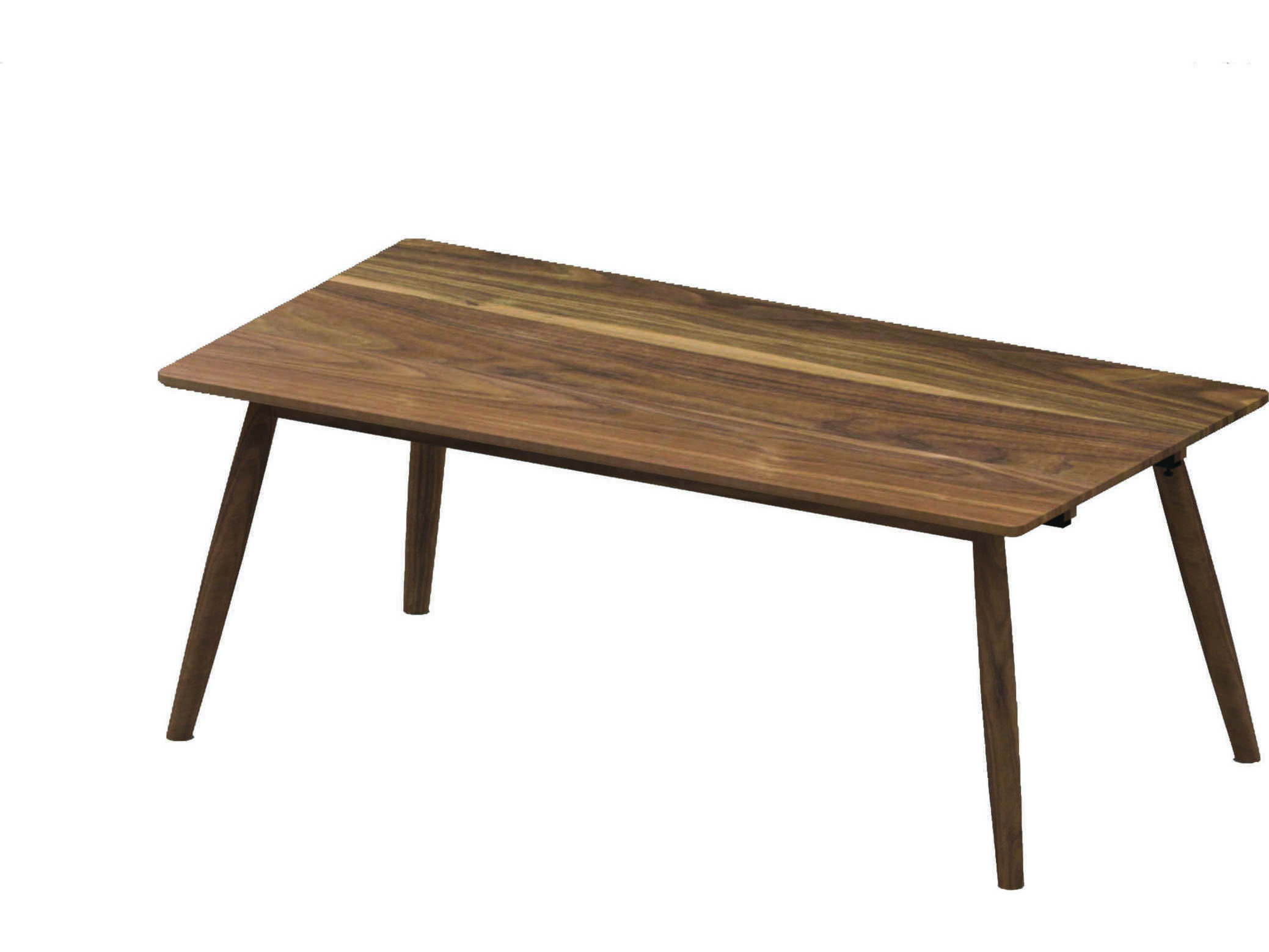 Unique Furniture Tahoe 60" Extendable Rectangular Wood Walnut Dining Table JETAHOE4163