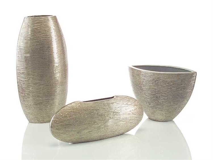 John Richard Spun Wrapped Aluminum Vases (ThreePiece Set) JRJRA8811S3