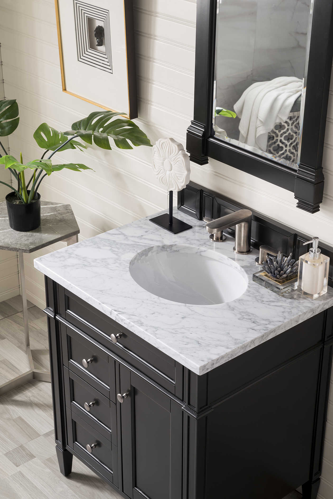 James Martin Furniture Brittany Black Onyx 30'' Wide Single Vanity JS650V30BKO