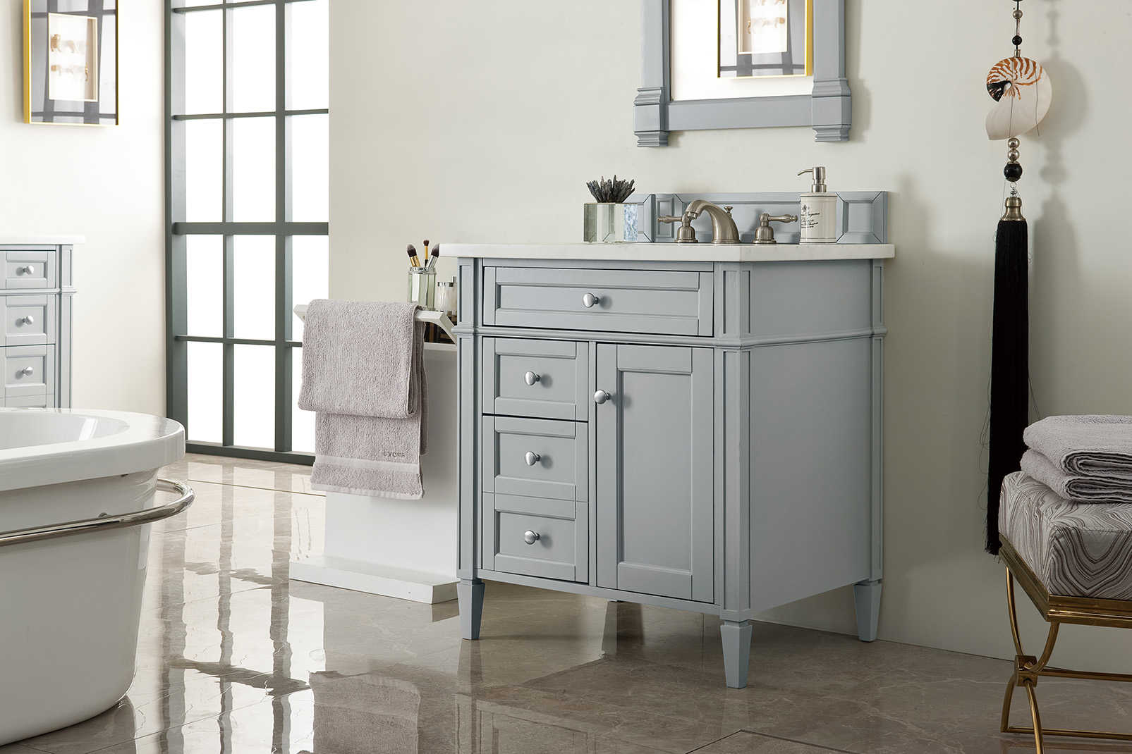 James Martin Furniture Brittany Urban Gray 30'' Wide Single Vanity