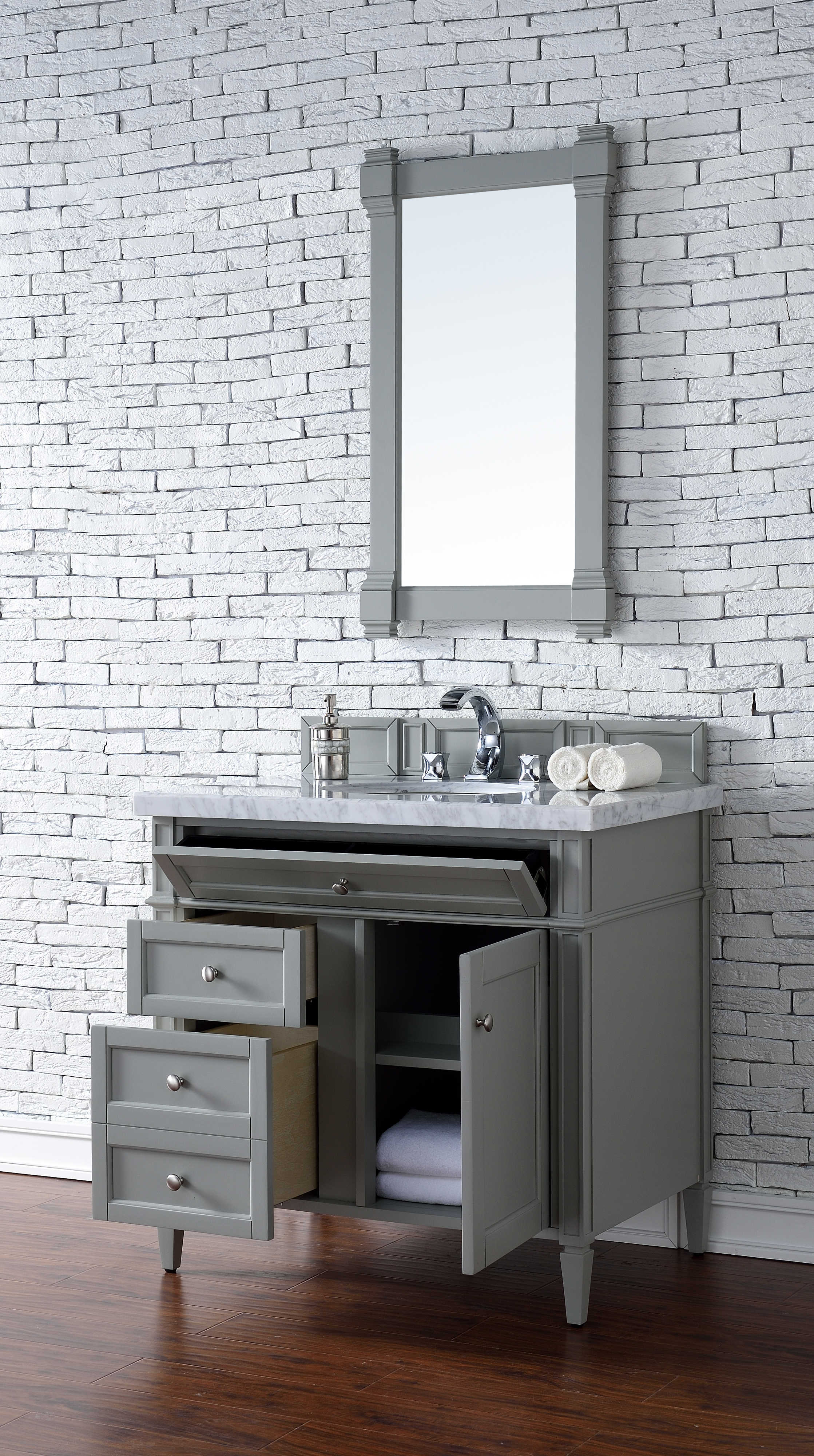 James Martin Furniture Brittany Urban Gray 36'' Wide Single Vanity