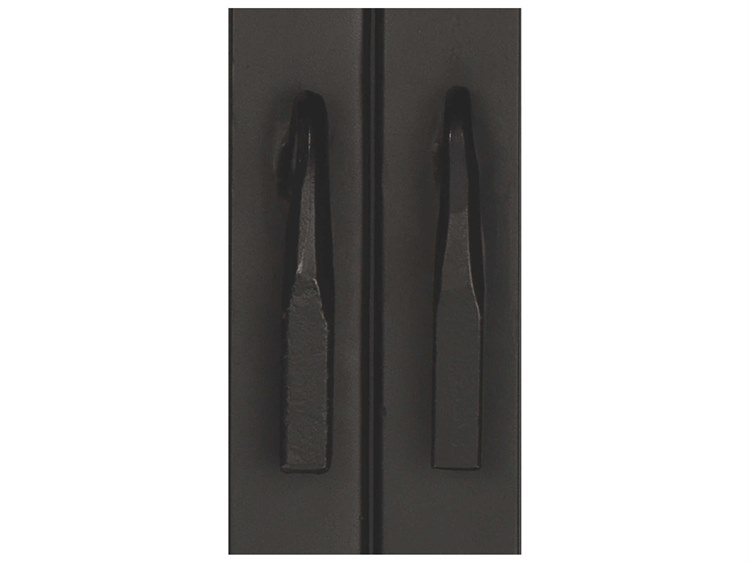 Jamie Young Company Black Iron & Clear Glass Bar JYC20CHAUCABBK