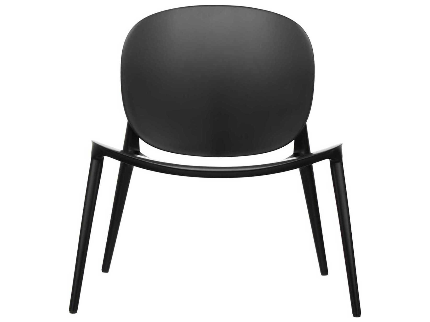 Kartell Outdoor Be Bop Black Resin Low Accent Chair KAO582609