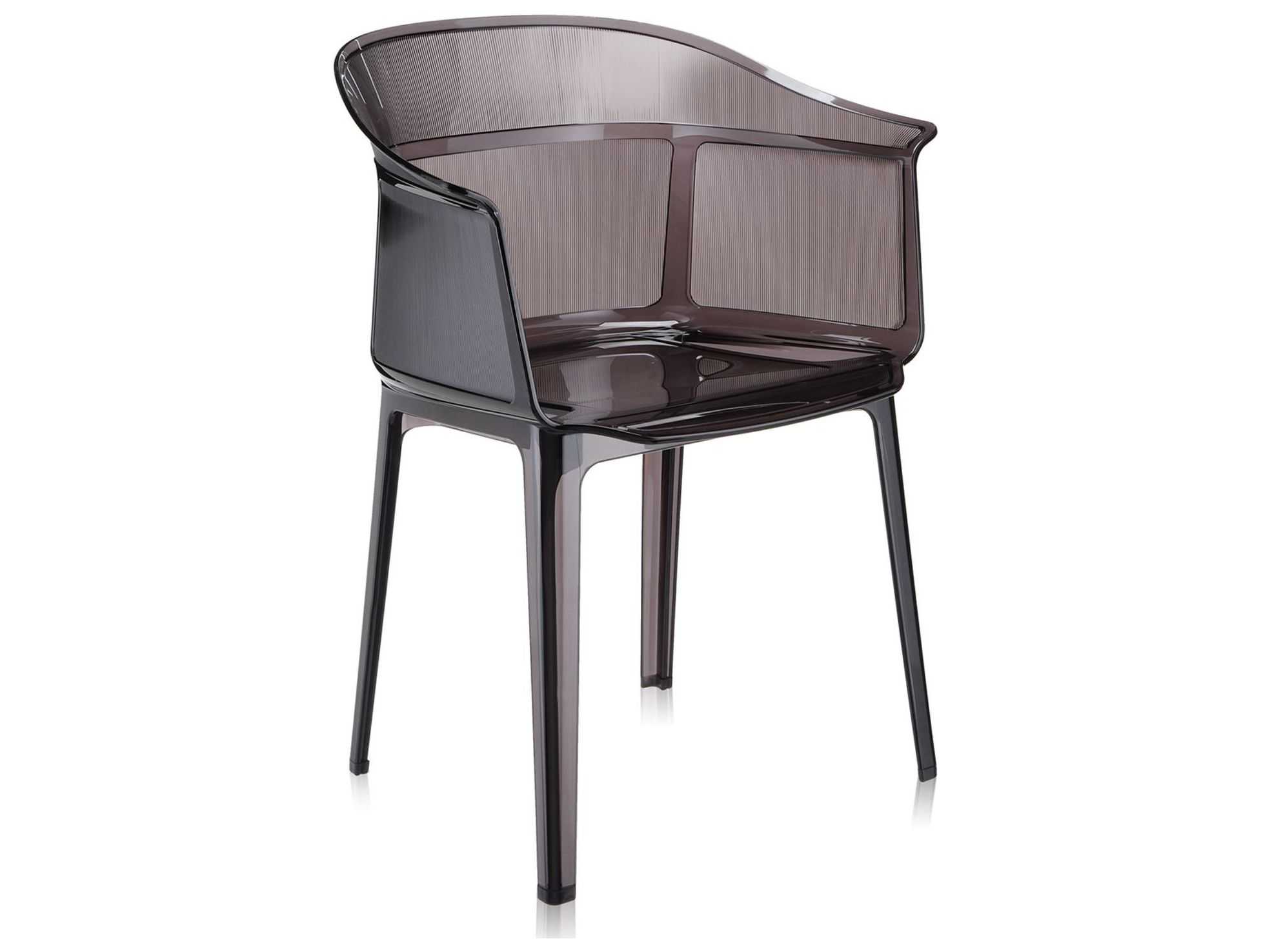 Kartell Outdoor Papyrus Smoke Brown Resin Dining Chair 5830Z5