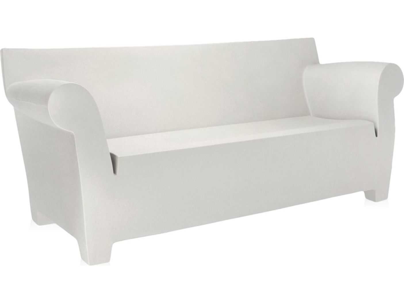 Kartell Outdoor Bubble Zinc White Resin Sofa KAO605060