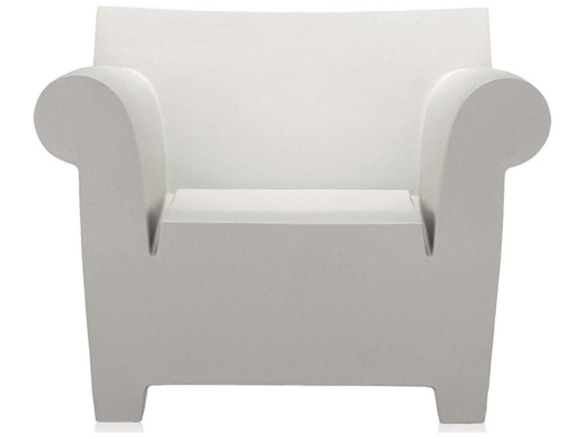 Kartell Outdoor Bubble Zinc White Resin Lounge Chair KAO607060