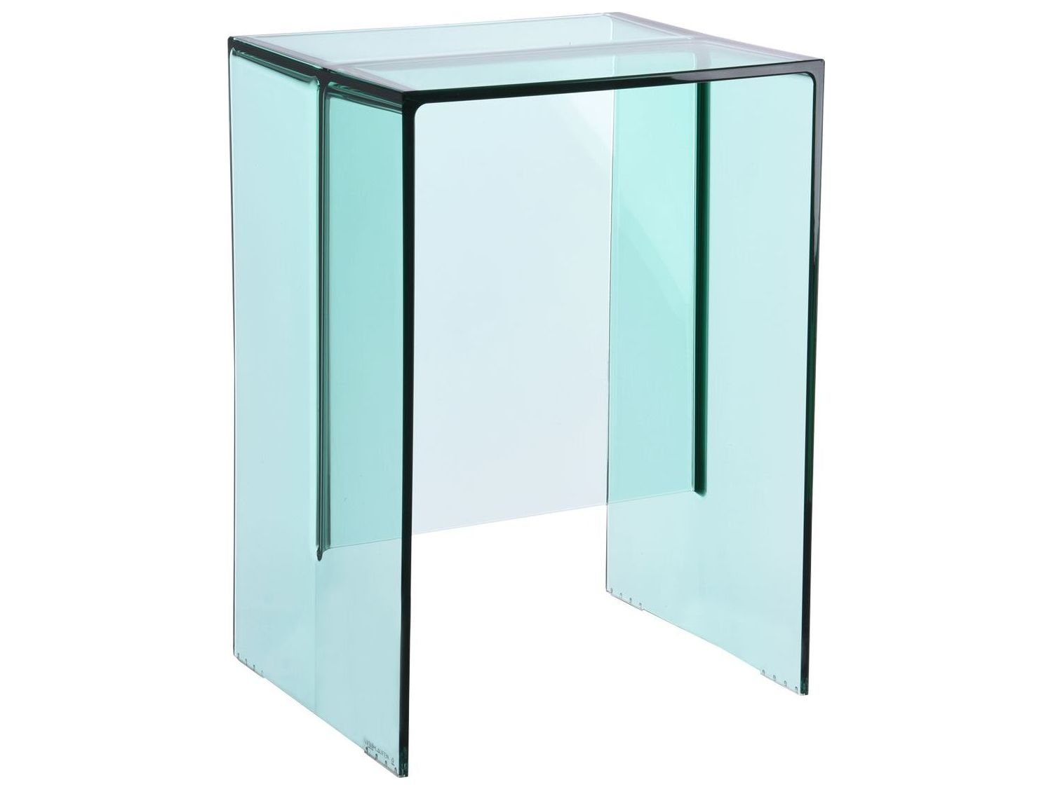 Kartell Outdoor Maxbeam Transparent Aquamarine L Resin Rectangular End