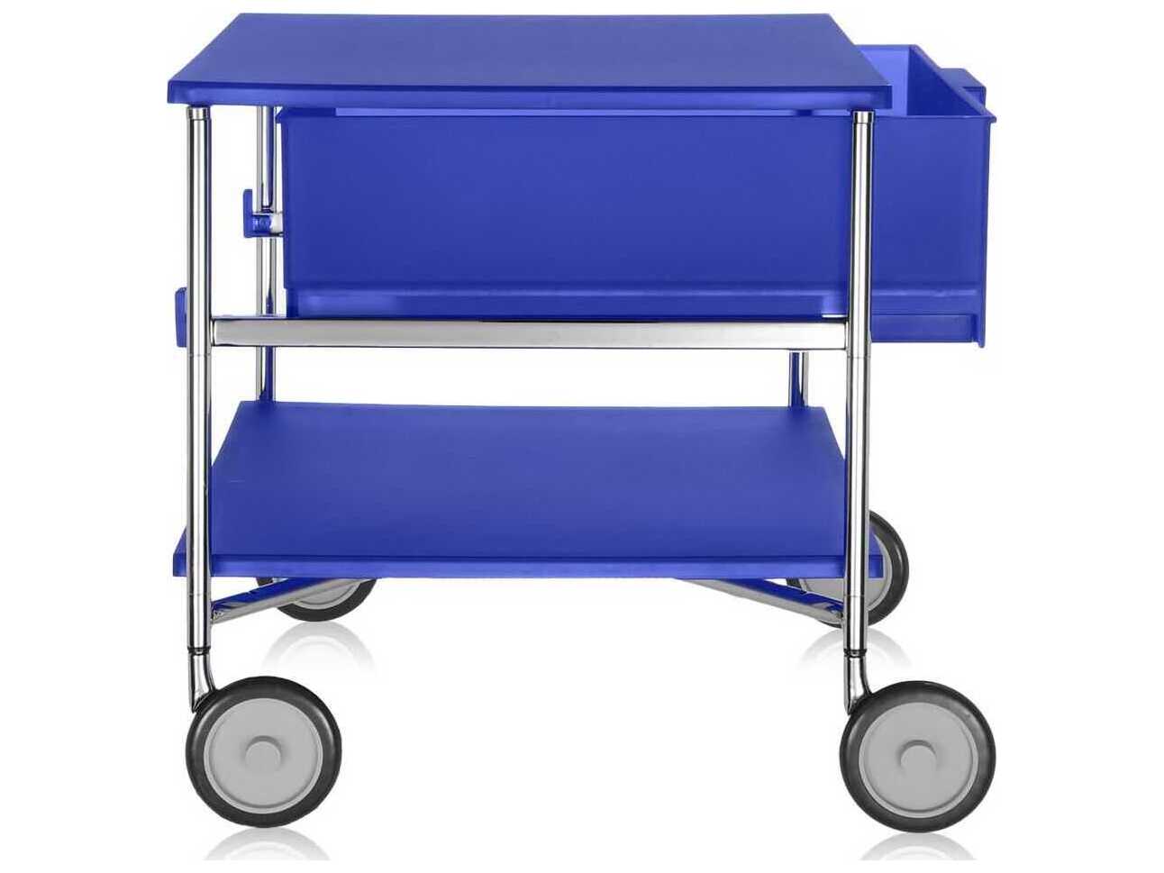 Kartell Mobil Blue OneDrawer File with Wheels KAR2000L2