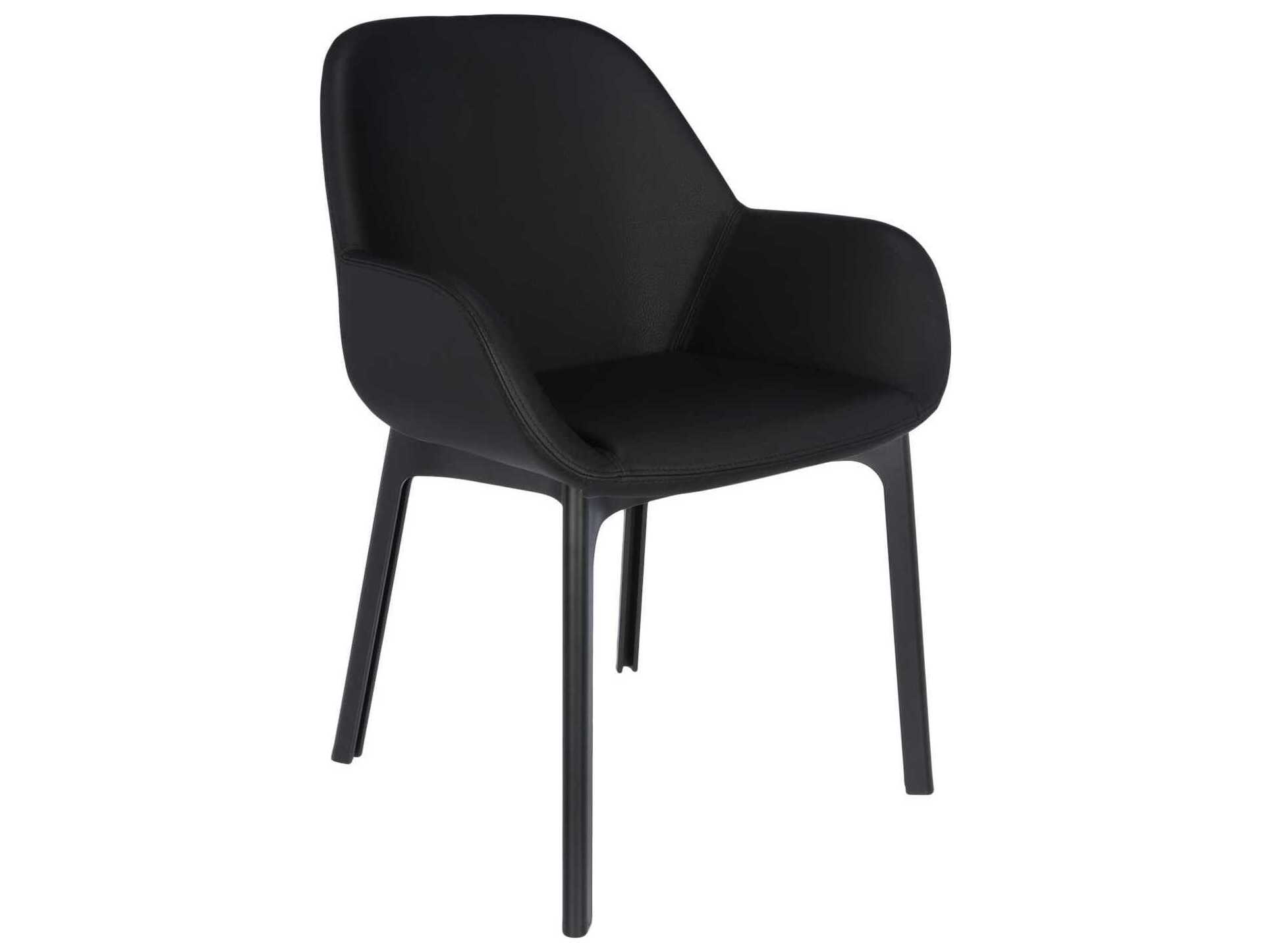 Kartell Clap Black Arm Dining Chair KAR4183NN