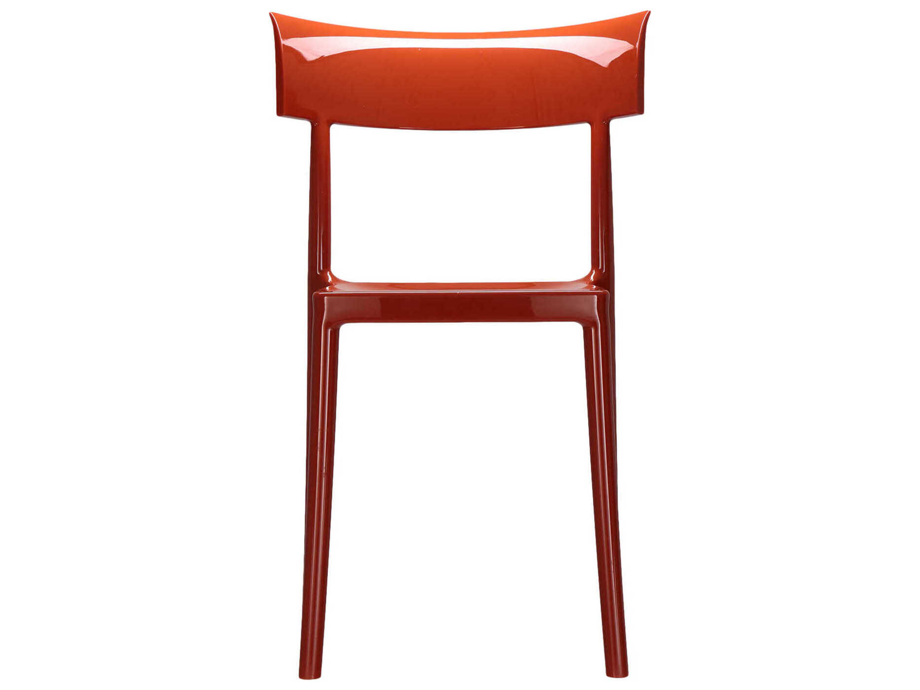 Kartell Catwalk Rusty Orange Side Dining Chair (Set of 2) KAR581815