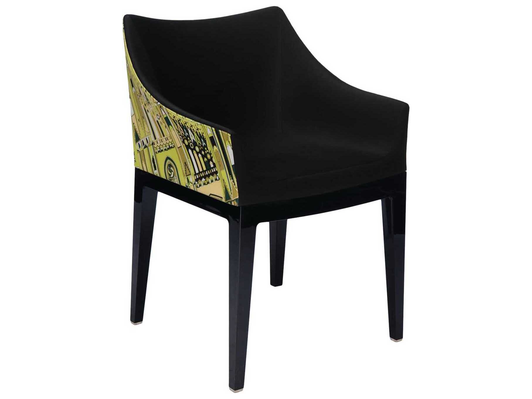Kartell Madame Emilio Pucci Milan Print / Transparent Arm Dining Chair