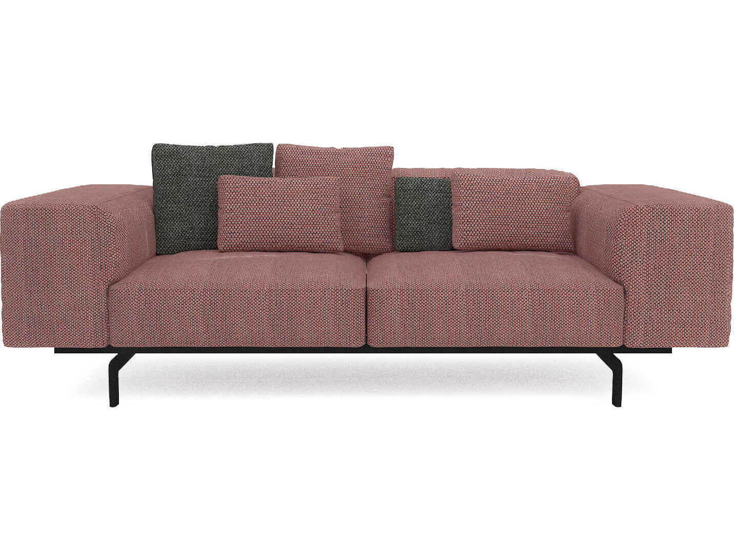 Kartell Largo Gubbio Pink 89'' Wide Sofa Couch KAR7150G5