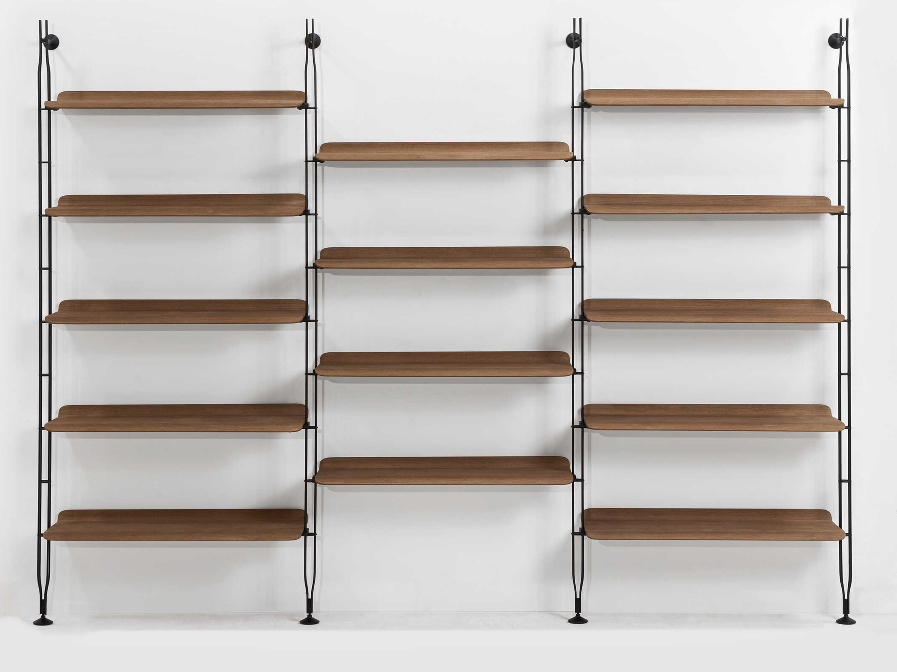 Kartell Adam Wood Dark / Black Bookcase KAR8916SN