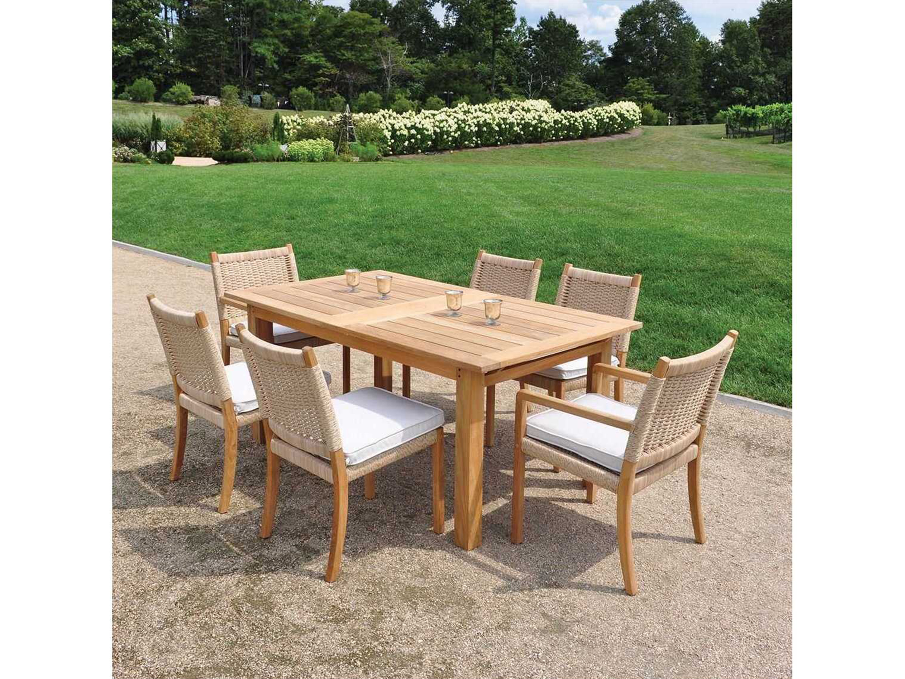 Kingsley Bate Hyannis Teak 70102"W x 39.5"D Rectangular Dining Table