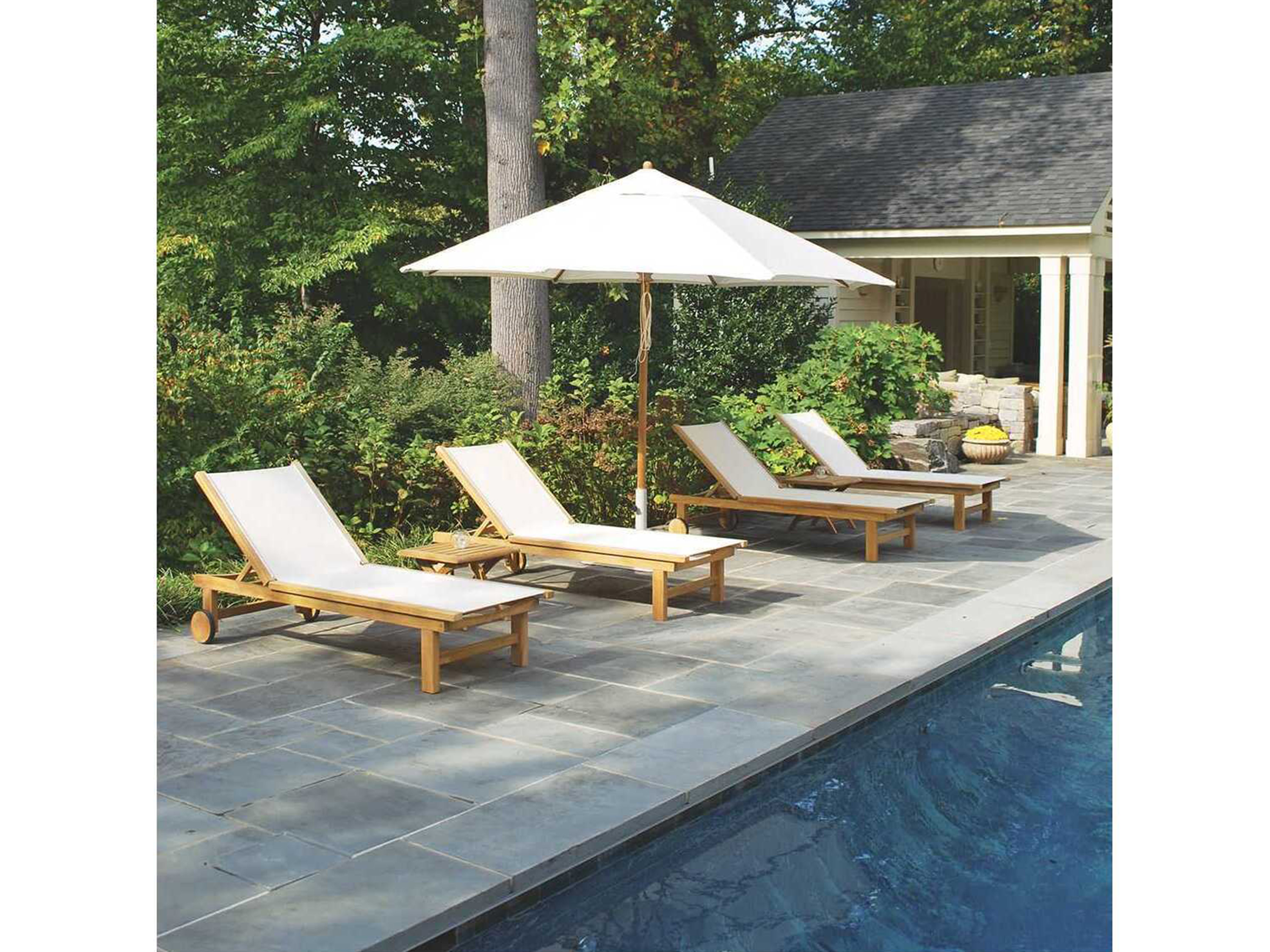 Kingsley Bate Market Wood 9' Foot Octagonal Umbrella KBMU01