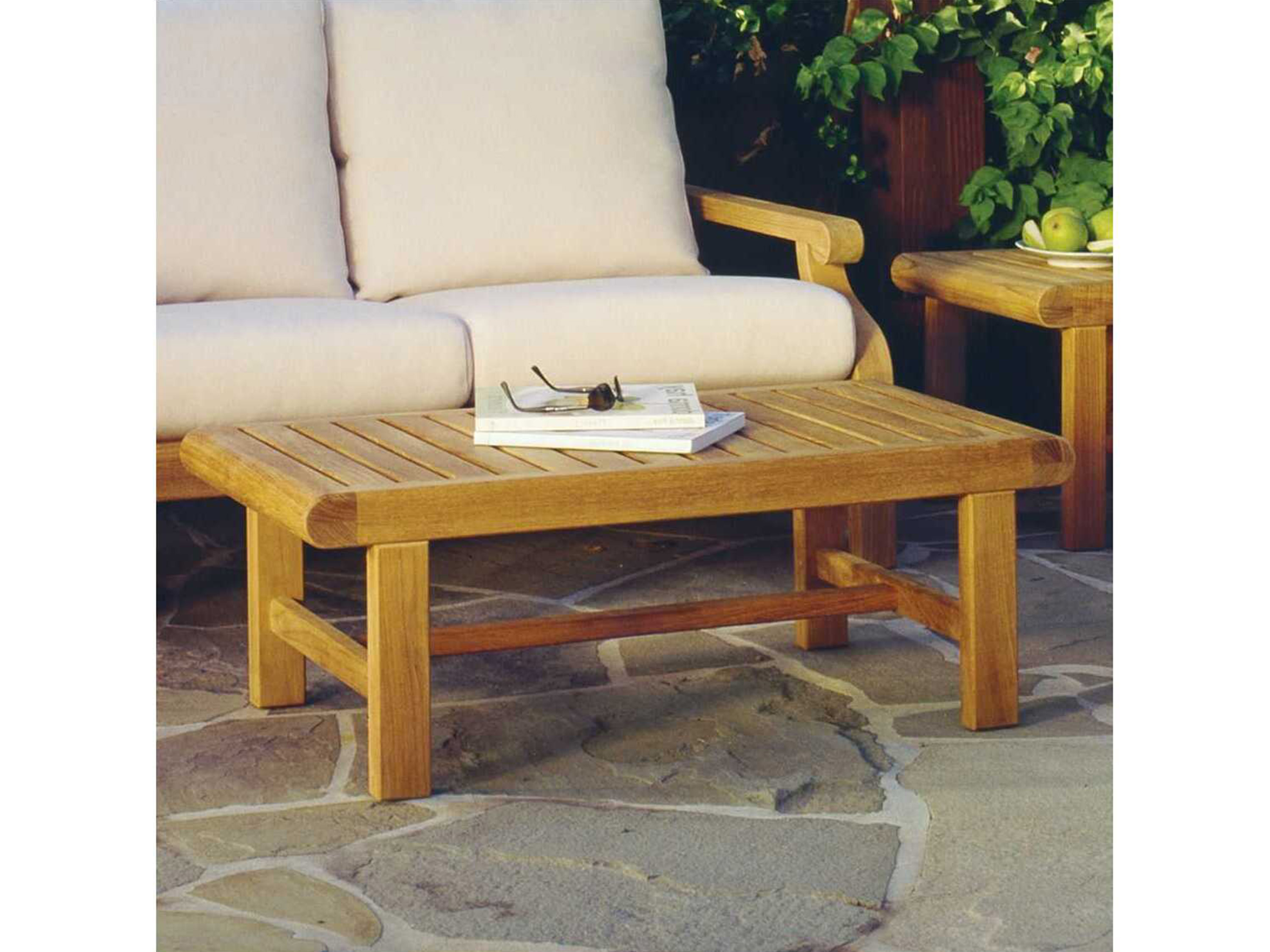 Kingsley Bate Nantucket Teak 41W x 23D Rectangular Coffee Table NT40