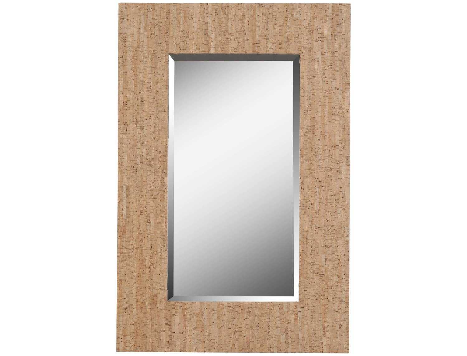 Kenroy Home Corkage 28 x 42 Natural Cork Wall Mirror KE61014