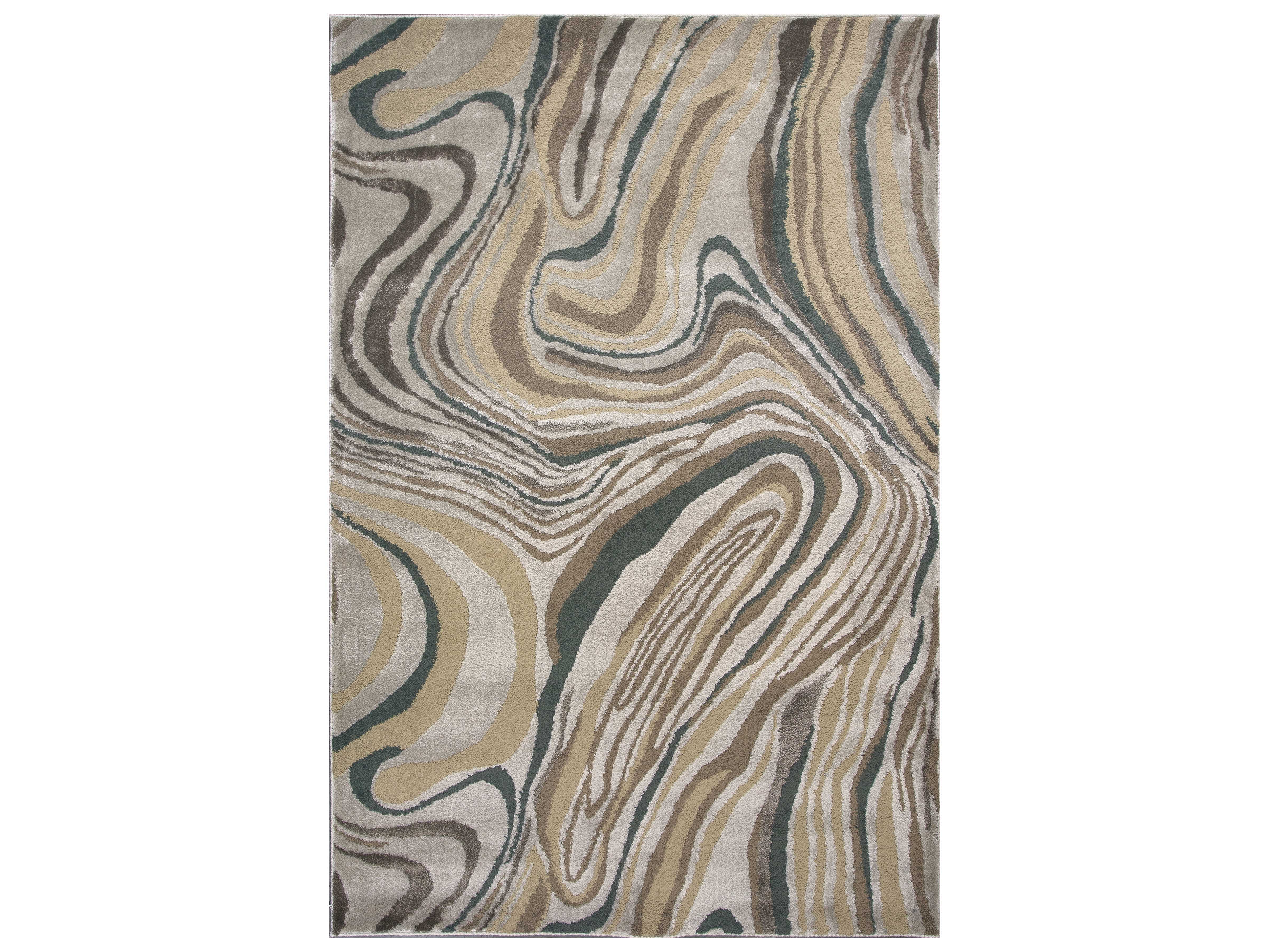 KAS Rugs Donny Osmond Home Timeless Silver Rectangular Area Rug KG8010
