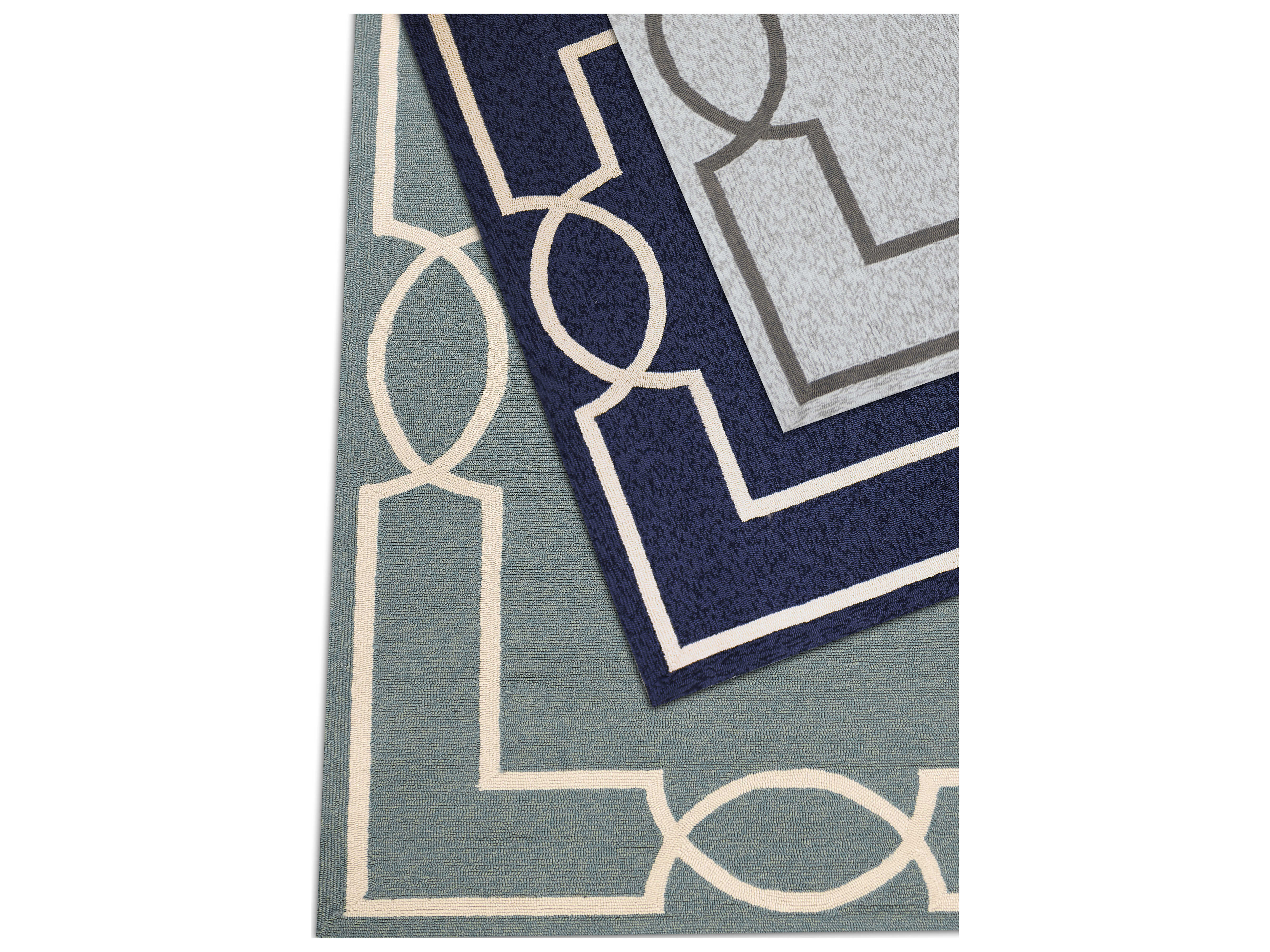KAS Rugs Libby Langdon Hamptons Ocean Rectangular Area Rug KGLLH5224