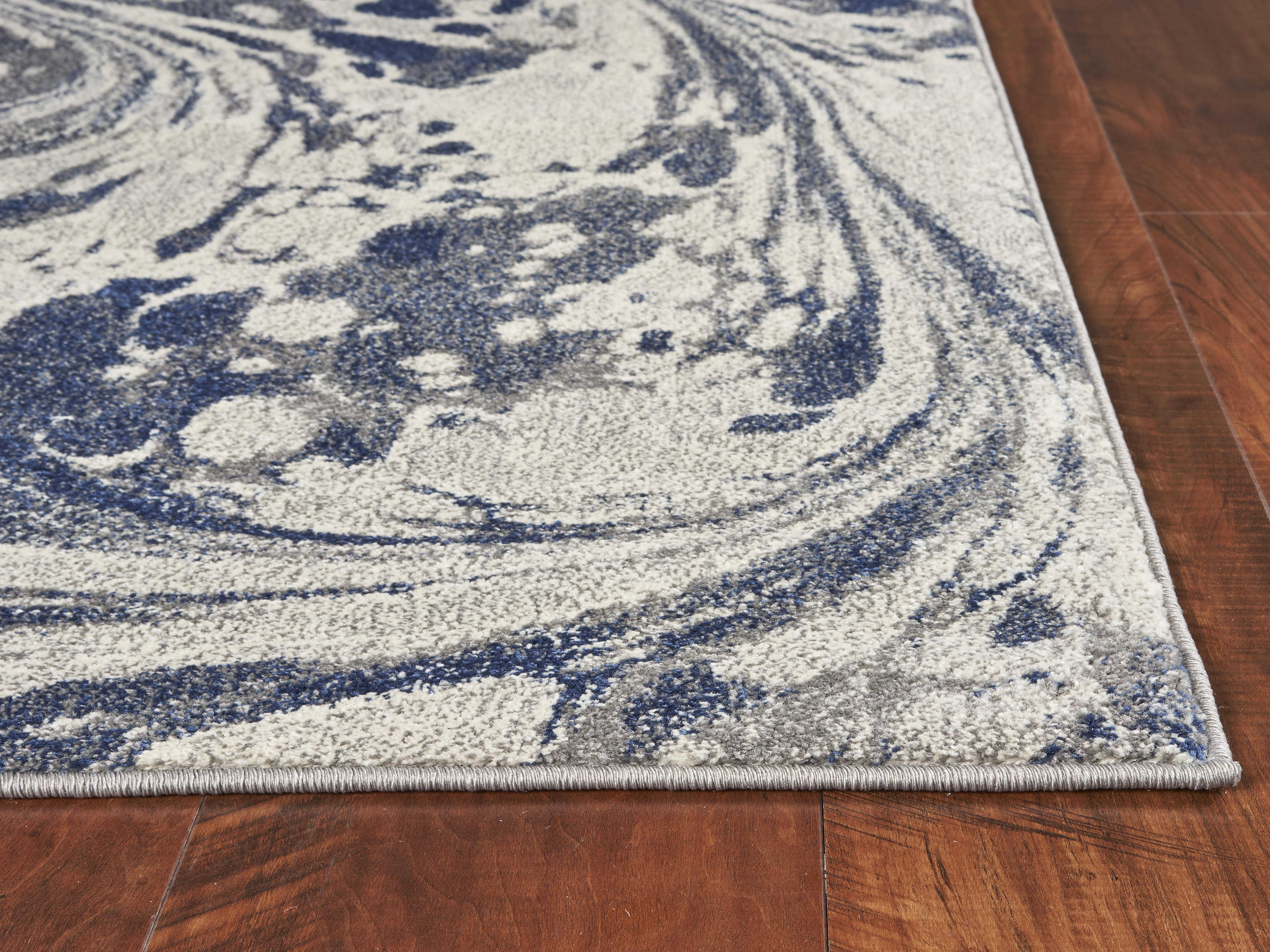 KAS Rugs Watercolors Grey Rectangular Area Rug KGWAT6231