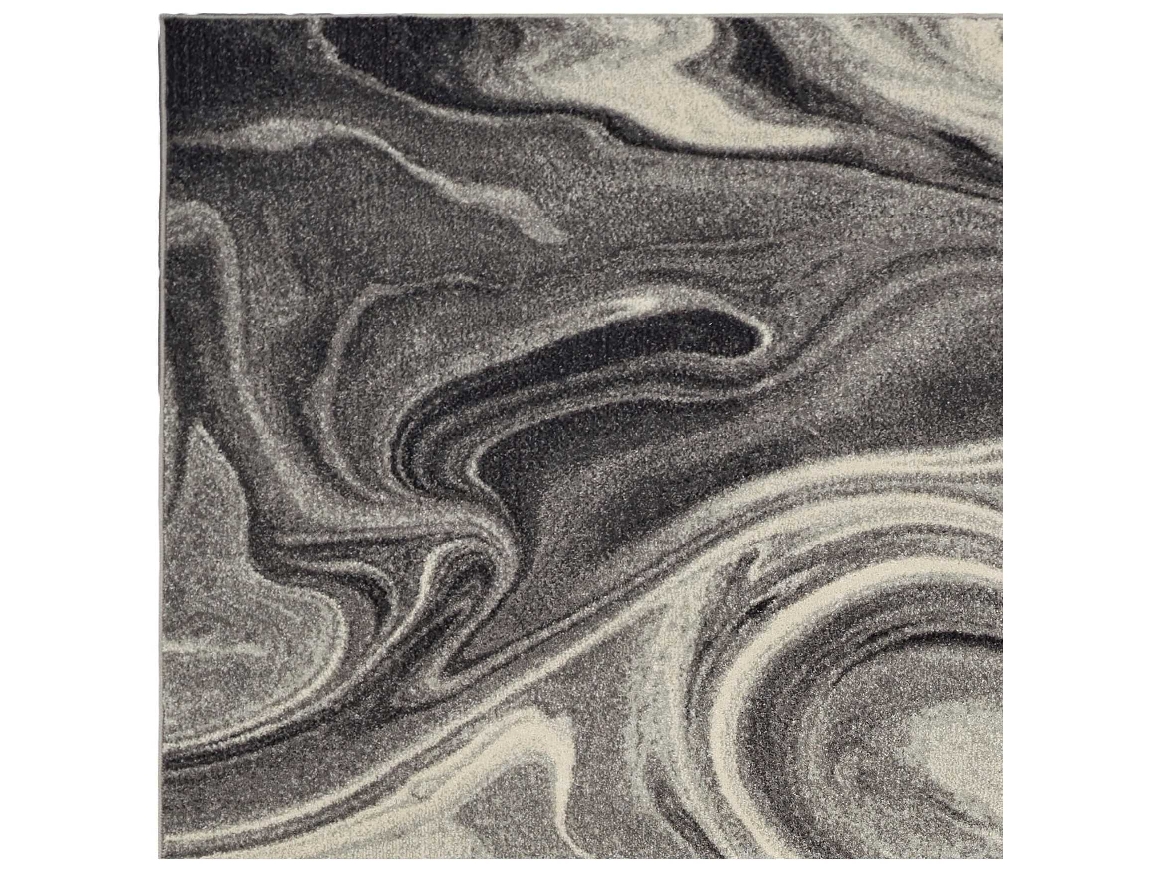 KAS Rugs Watercolors Grey Rectangular Area Rug KGWAT6237