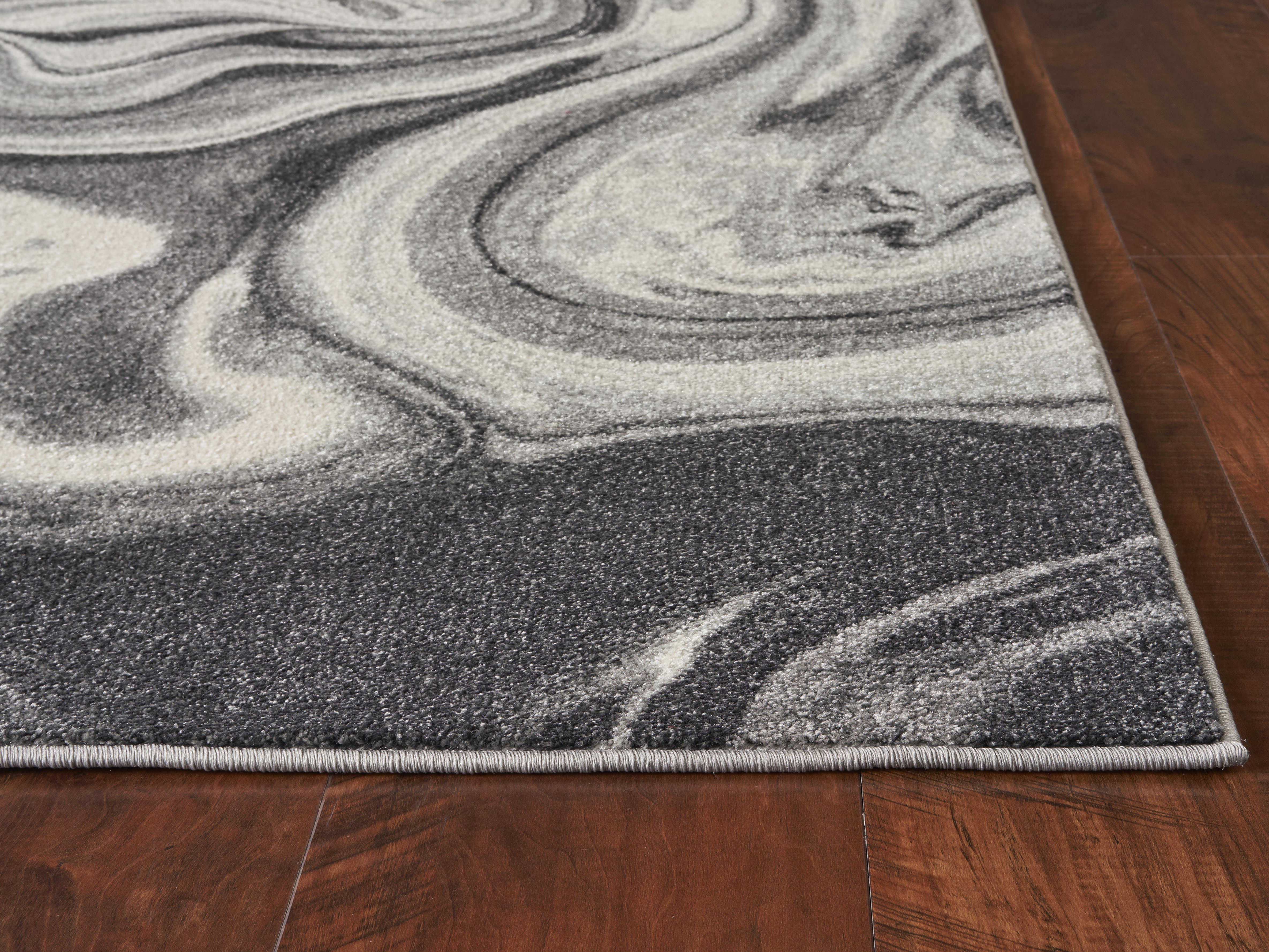 KAS Rugs Watercolors Grey Rectangular Area Rug KGWAT6237