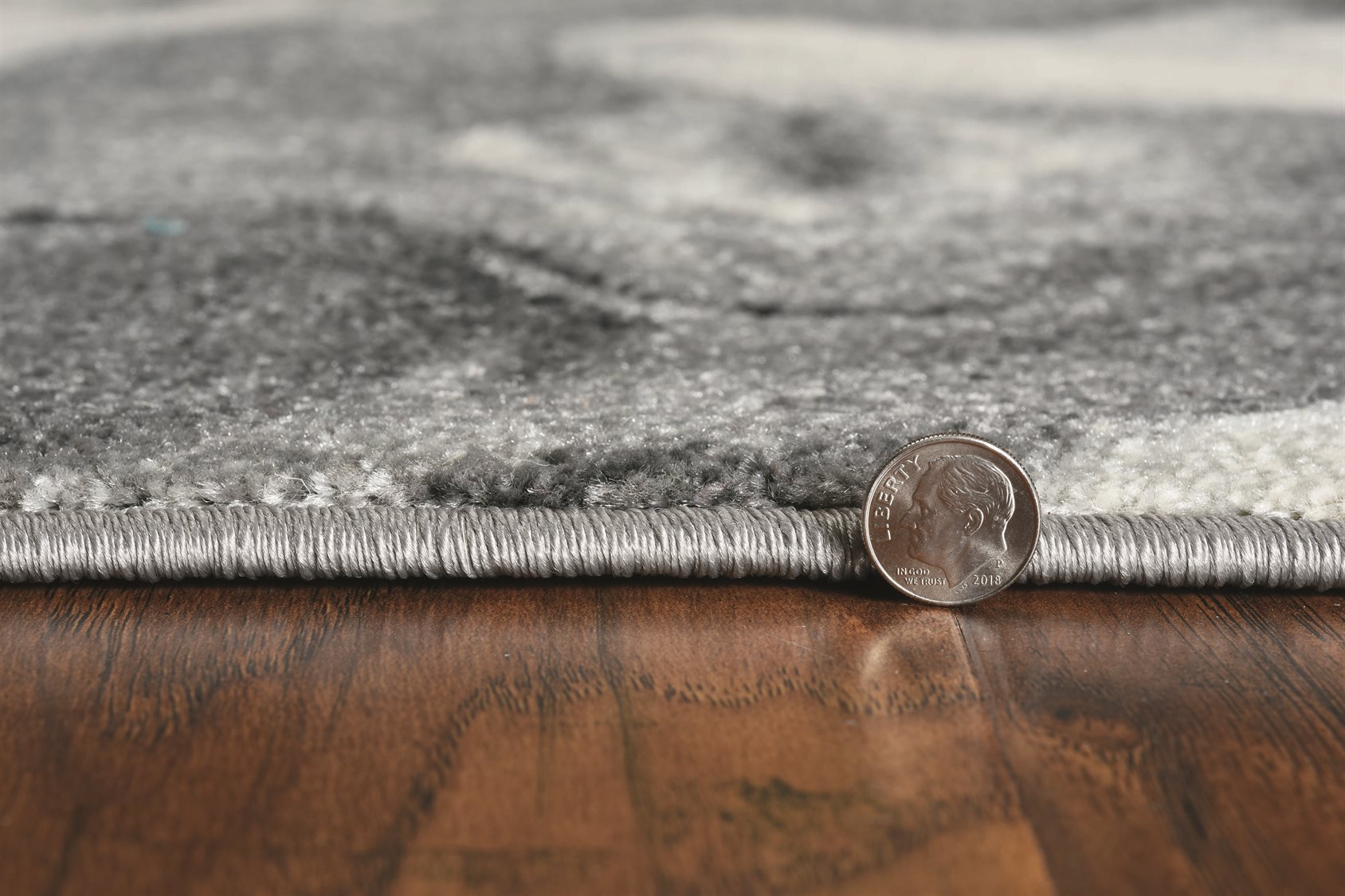 KAS Rugs Watercolors Grey Rectangular Area Rug KGWAT6237