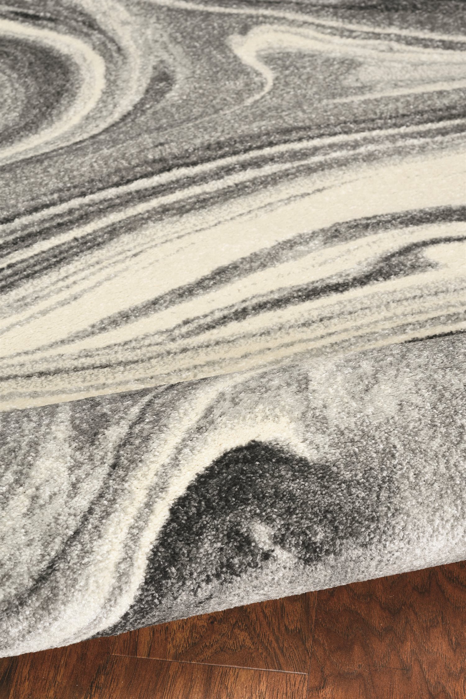 KAS Rugs Watercolors Grey Rectangular Area Rug KGWAT6237