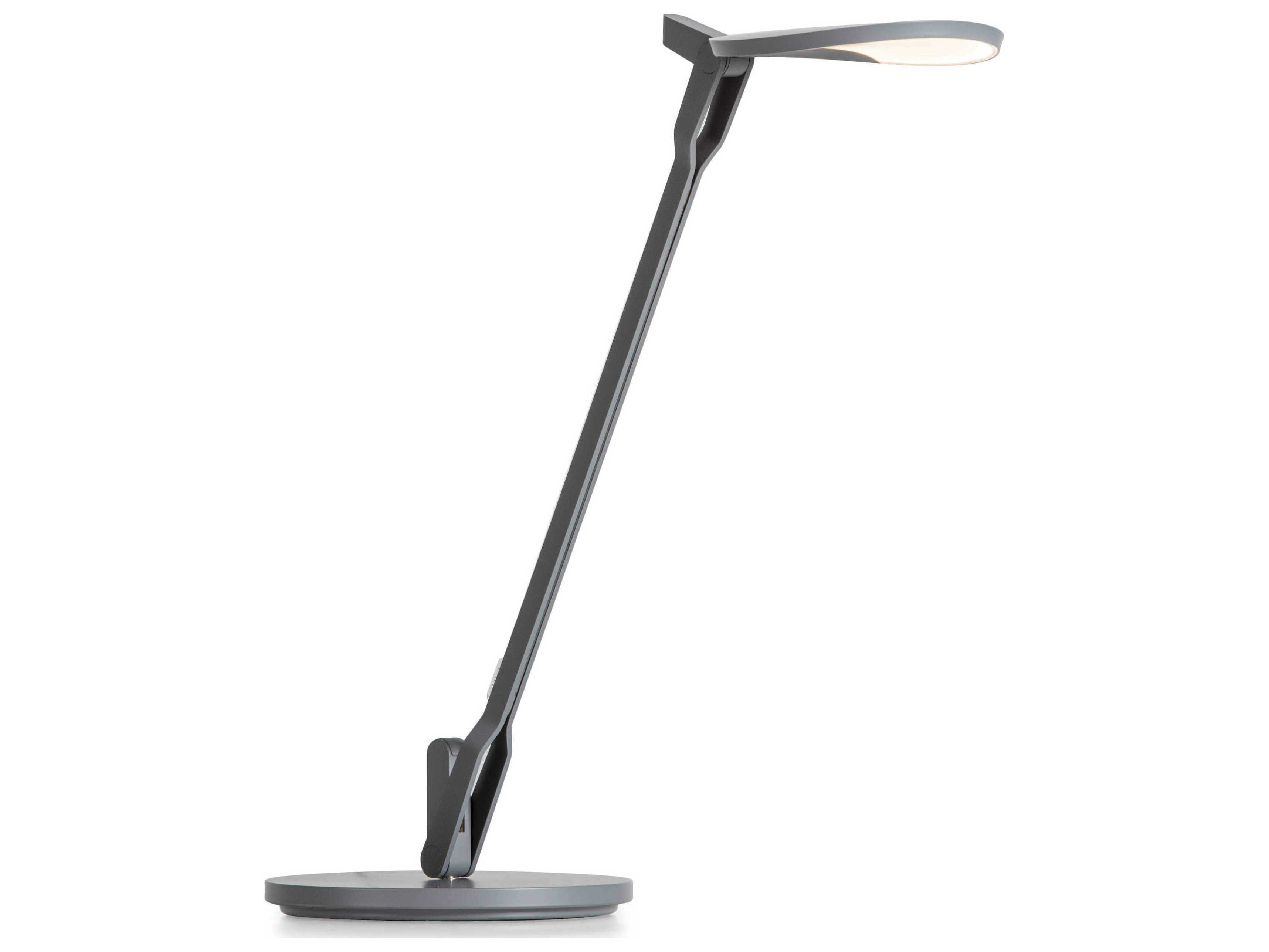 Koncept Splitty Matte Grey LED Desk Lamp KONSPYWMGYUSBDSK