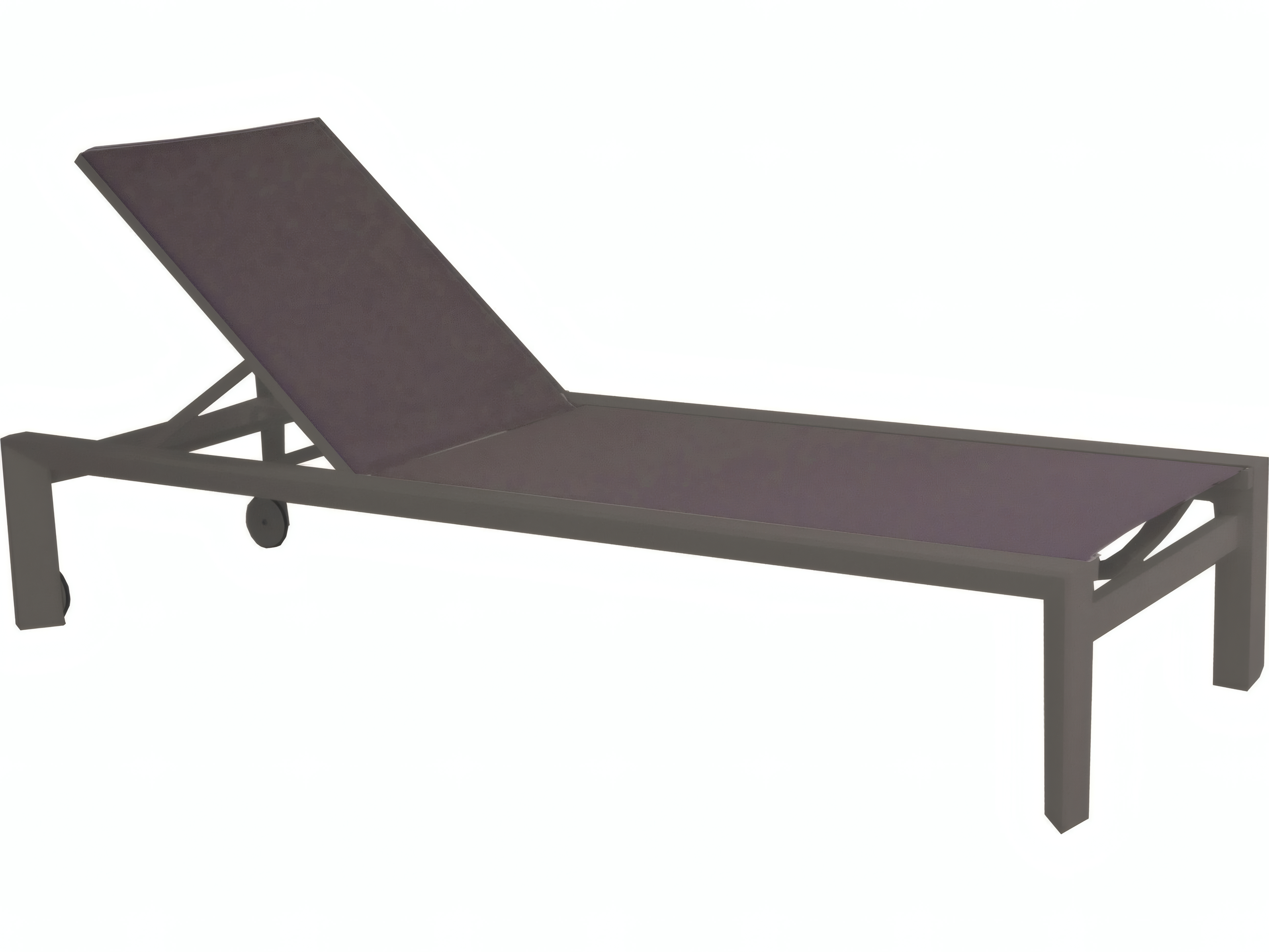 Kettler Delta Aluminum Lava MultiPosition Chaise Lounge in Carbon